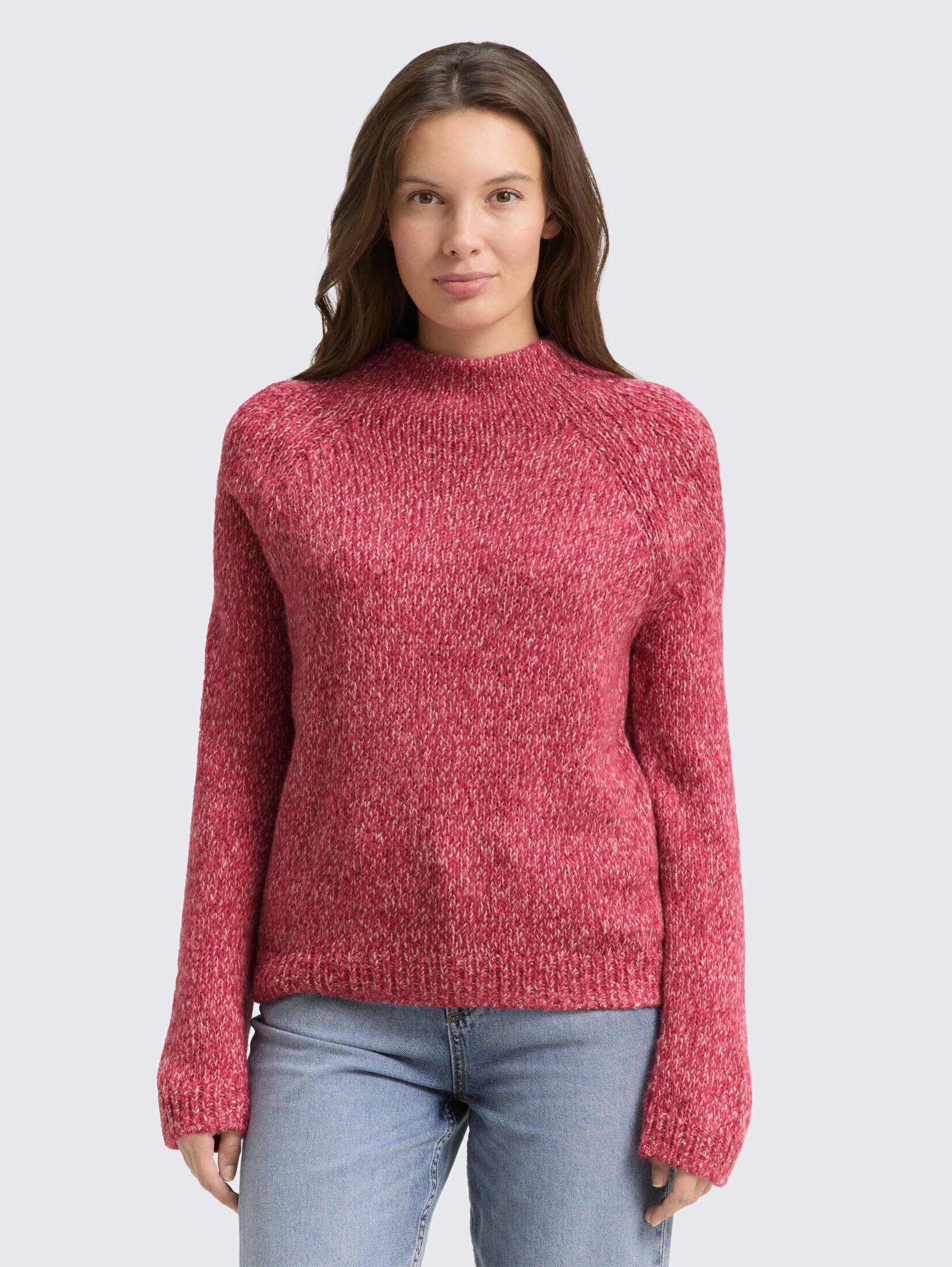 TOM TAILOR Strickpullover Pullover & Strickjacken Loose Fit Strickpullover mit Wollanteil