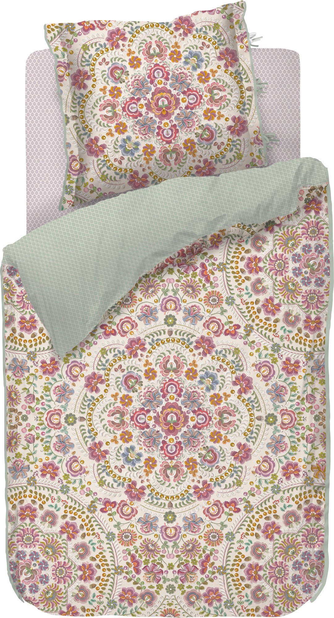 PiP Studio Bettwäsche Wendebettwäsche "Il Ricamo", Perkal, 2 teilig, Blumen