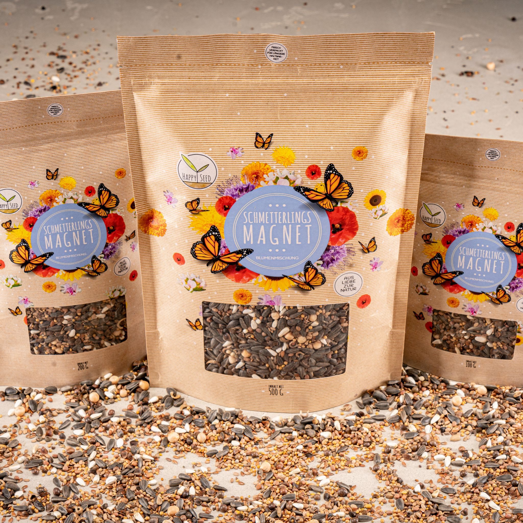 HappySeed Blumensamen Schmetterlingswiese Samen für eine buinte Blumenwiese (bunt), 0.1 kg, Bienenfreundlich – Bild 4 von 5