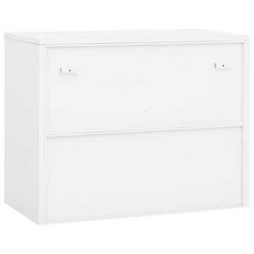 vidaXL Kleiderschrank Büroschrank Weiß 90x40x70 cm Stahl