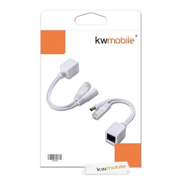 kwmobile Netzwerk-Adapter, PoE Adapter Set - Injektor + Splitter Kabel für Netzwerk, IP Geräte