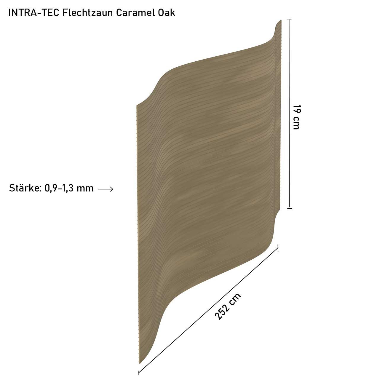 INTRA-TEC Sichtschutzstreifen Zaun-Sichtschutzstreifen aus Hart-PVC 252x19 cm Doppelstabmattenzäune, Windschutz, einfach zuschneidbar, pflegeleicht