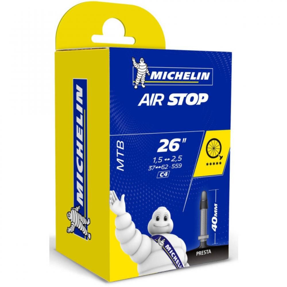 Fahrradschlauch Michelin Schlauch C4 Airstop 26x1.85-2.40\" 47/61-559 SV 48mm