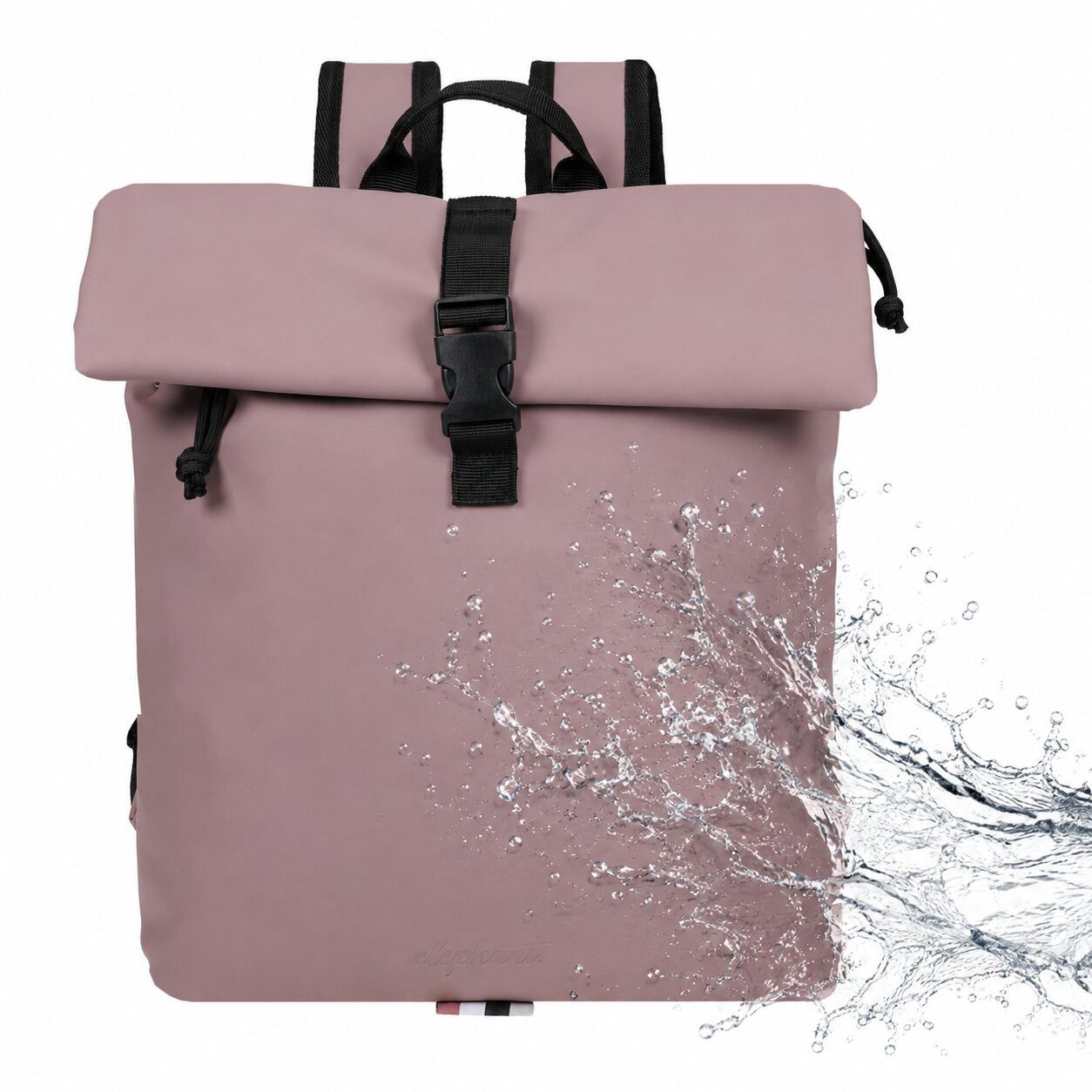 ELEPHANT Cityrucksack Lykka 12813 Damenrucksack wasserabweisend aus Plane, Rucksack Damen Handtasche iPad Tasche Geheimfach + Schlüsselbörse