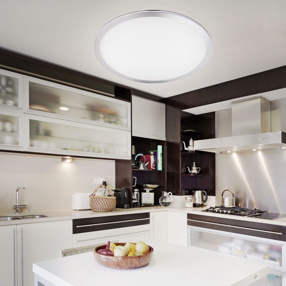 LED verbaut, Deckenlampe Deckenleuchte Küche, LED-Leuchtmittel 3 etc-shop Warmweiß, Deckenleuchte, fest Stufendimmer Esszimmerleuchte