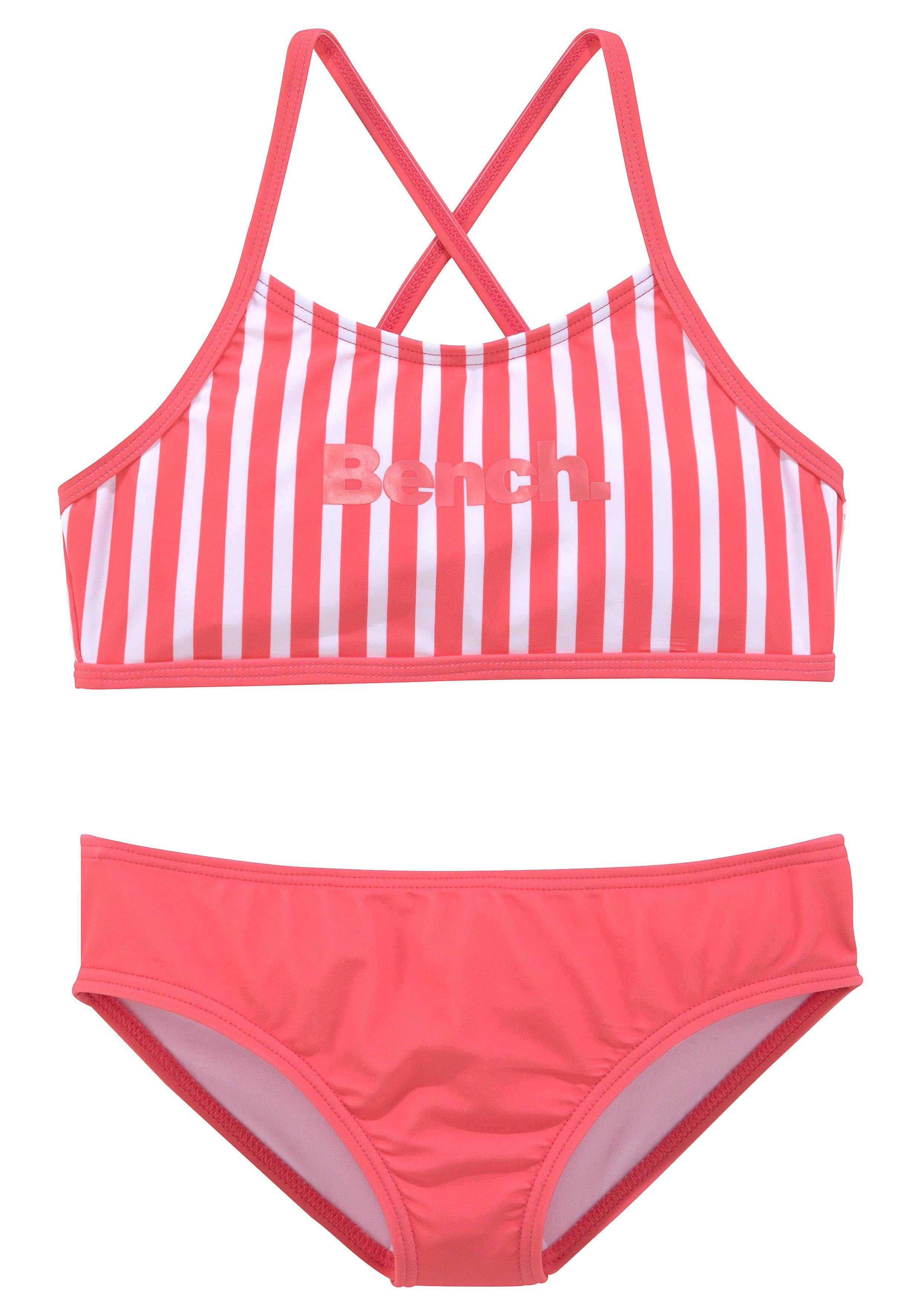 Bench. Bustier-Bikini mit trendigen Streifen