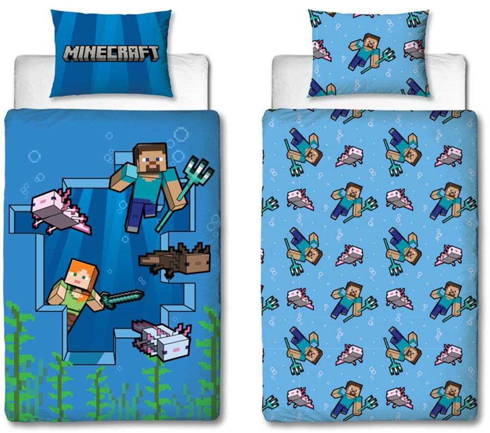 Minecraft Jugendbettwäsche Minecraft Wendebettwäsche 140x200 cm günstig online kaufen