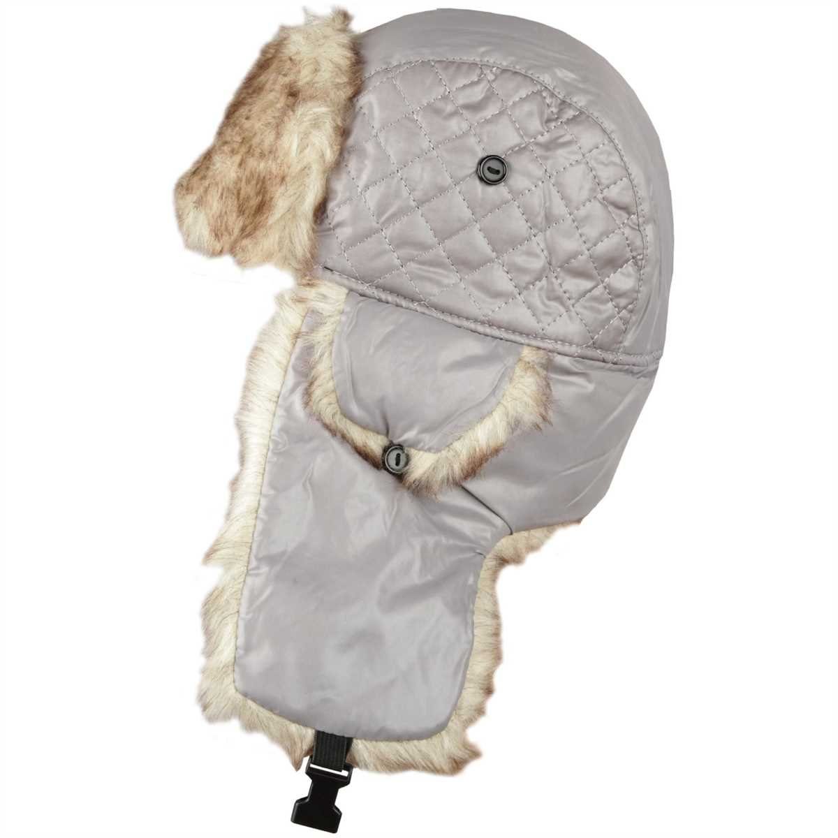 Bestlivings Strickmütze (1-St., 1-teilig) Wintermütze Sherpa Grau Fliegermütze, mit Ohrenklappen, Mütze