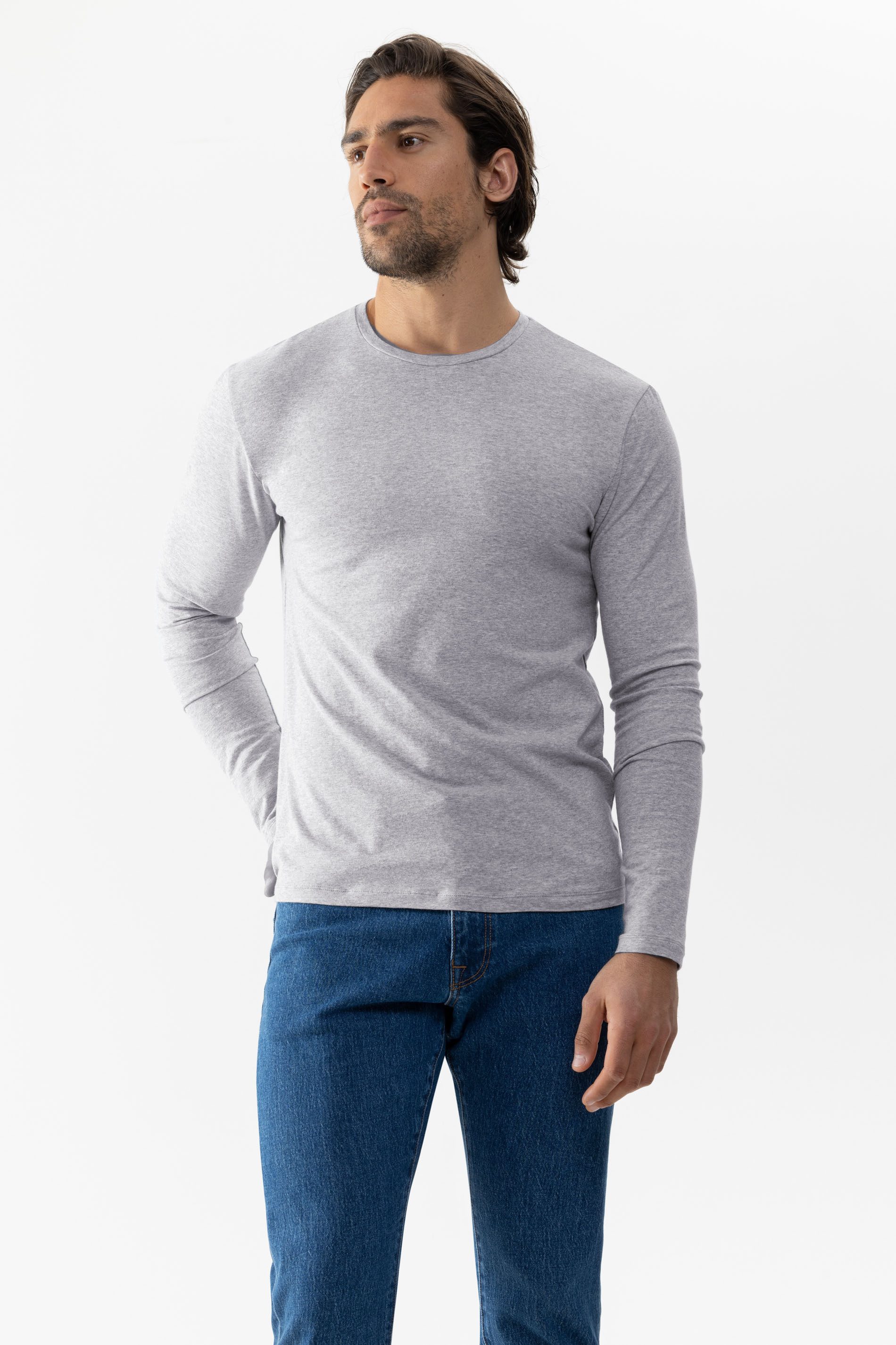 Mey Langarmshirt Herren Serie Relax Uni günstig online kaufen