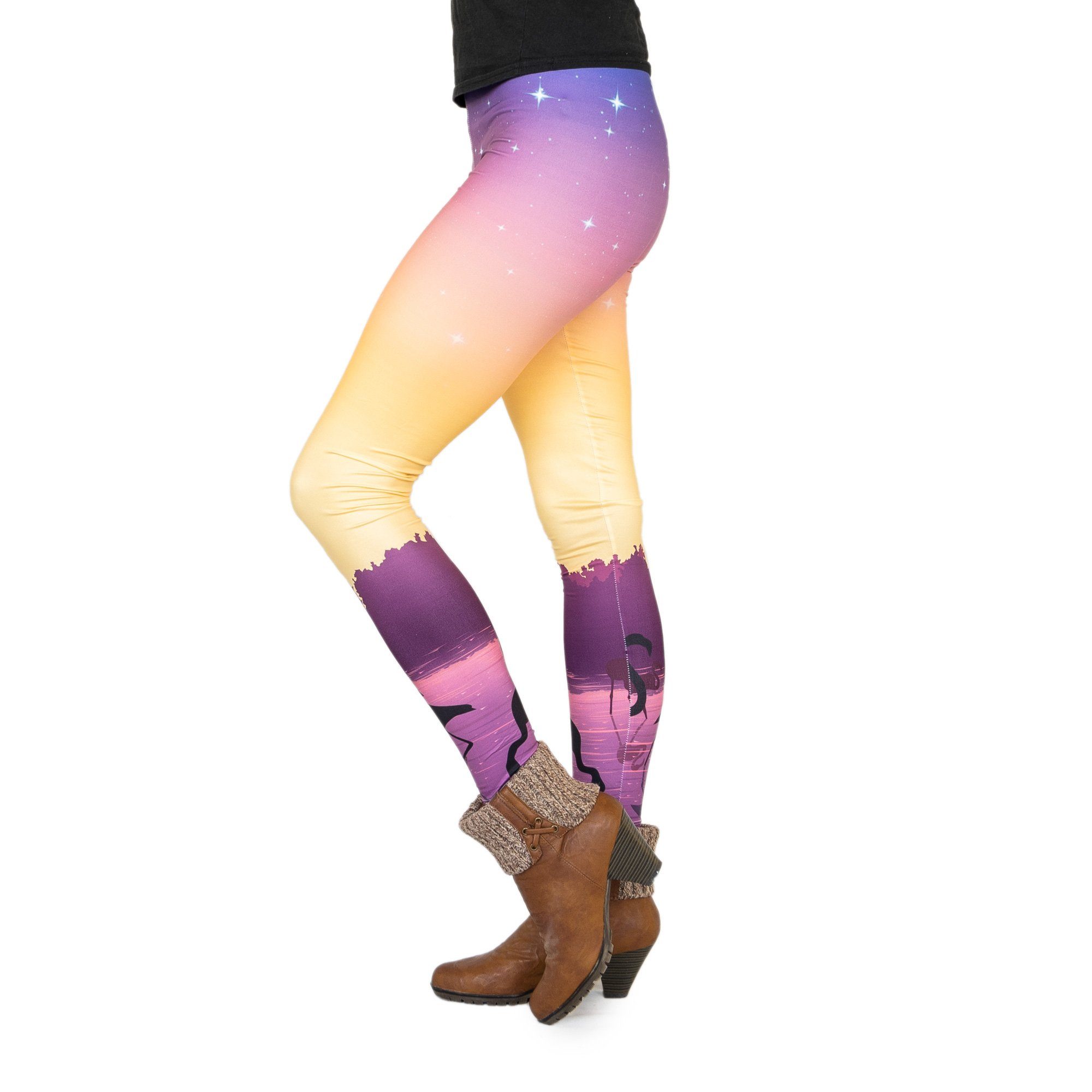 cosey Leggings Flamingo Line Leggings (Einheitsgröße)