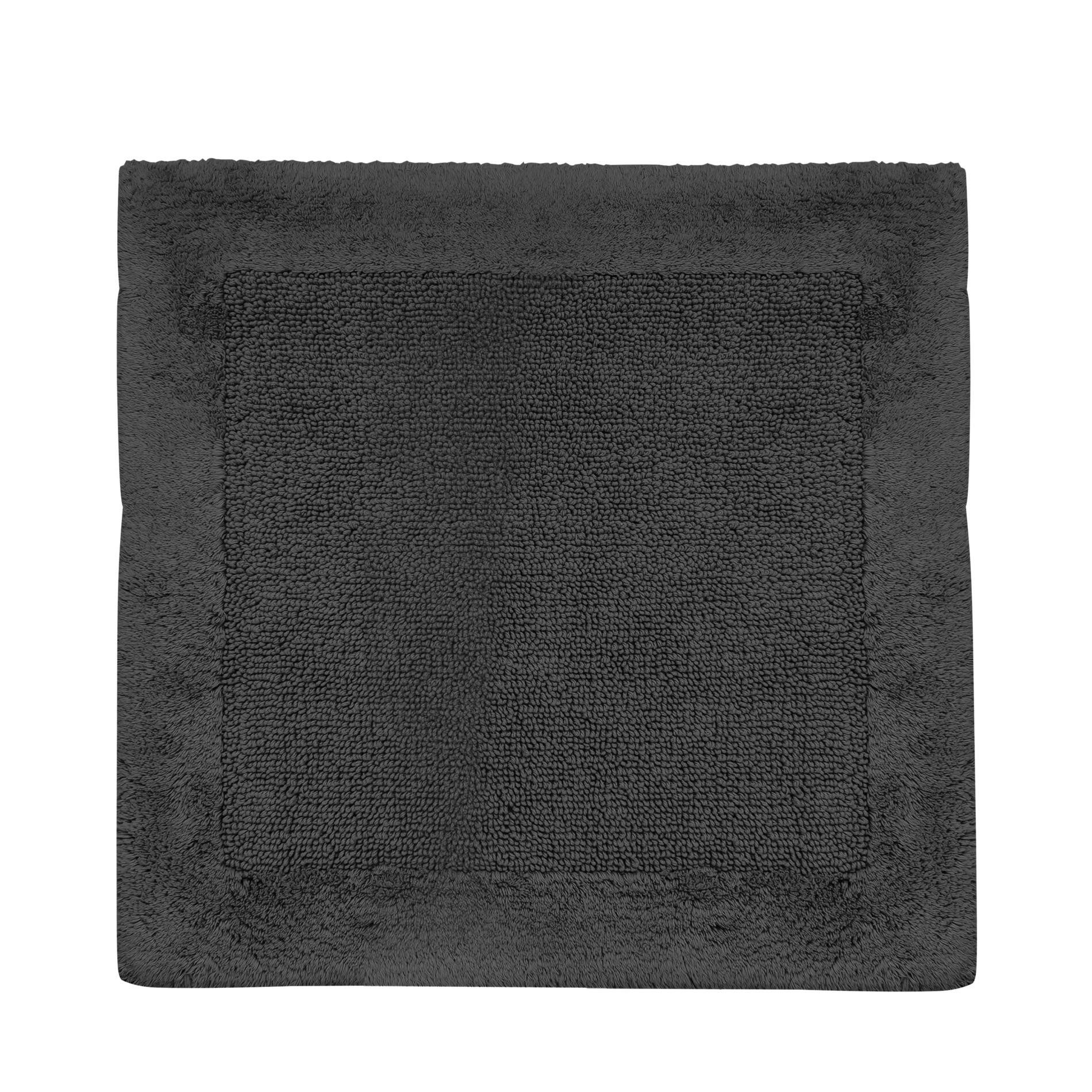 Ridder Badematte Amelie dunkelgrau, Höhe 55 mm, 100% Baumwolle – Organic Cotton