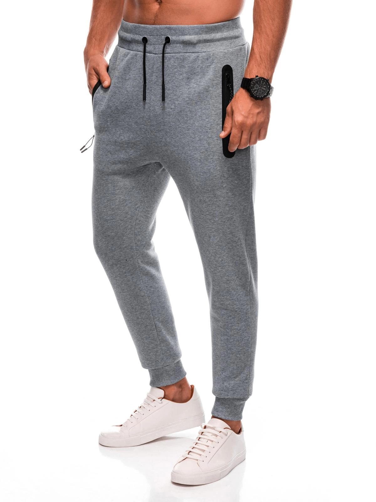 Edoti Sweathose Unifarbene BASIC-Sweathose für Herren