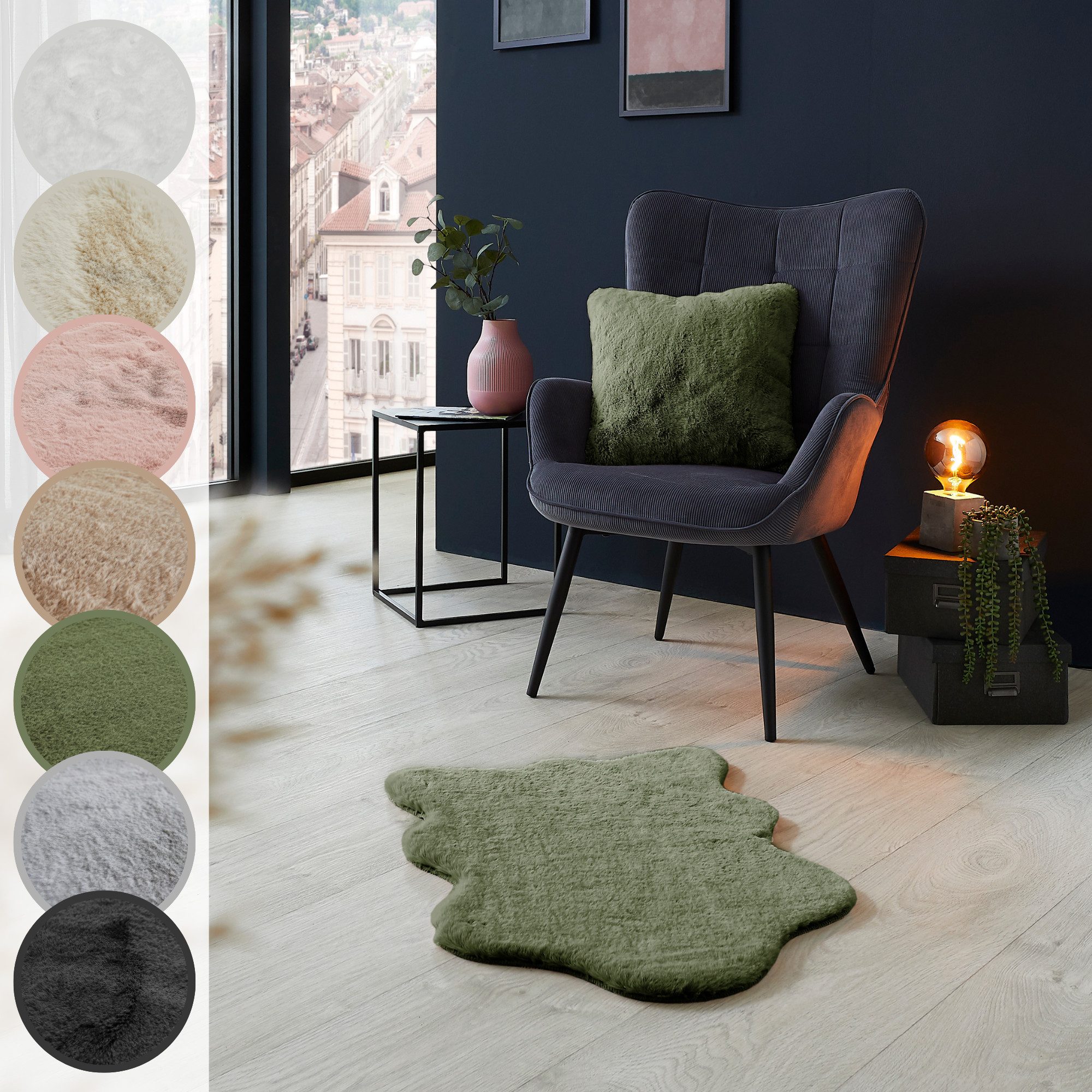 LUXOR living Fellteppich Novara, fellförmig, Höhe: günstig online kaufen