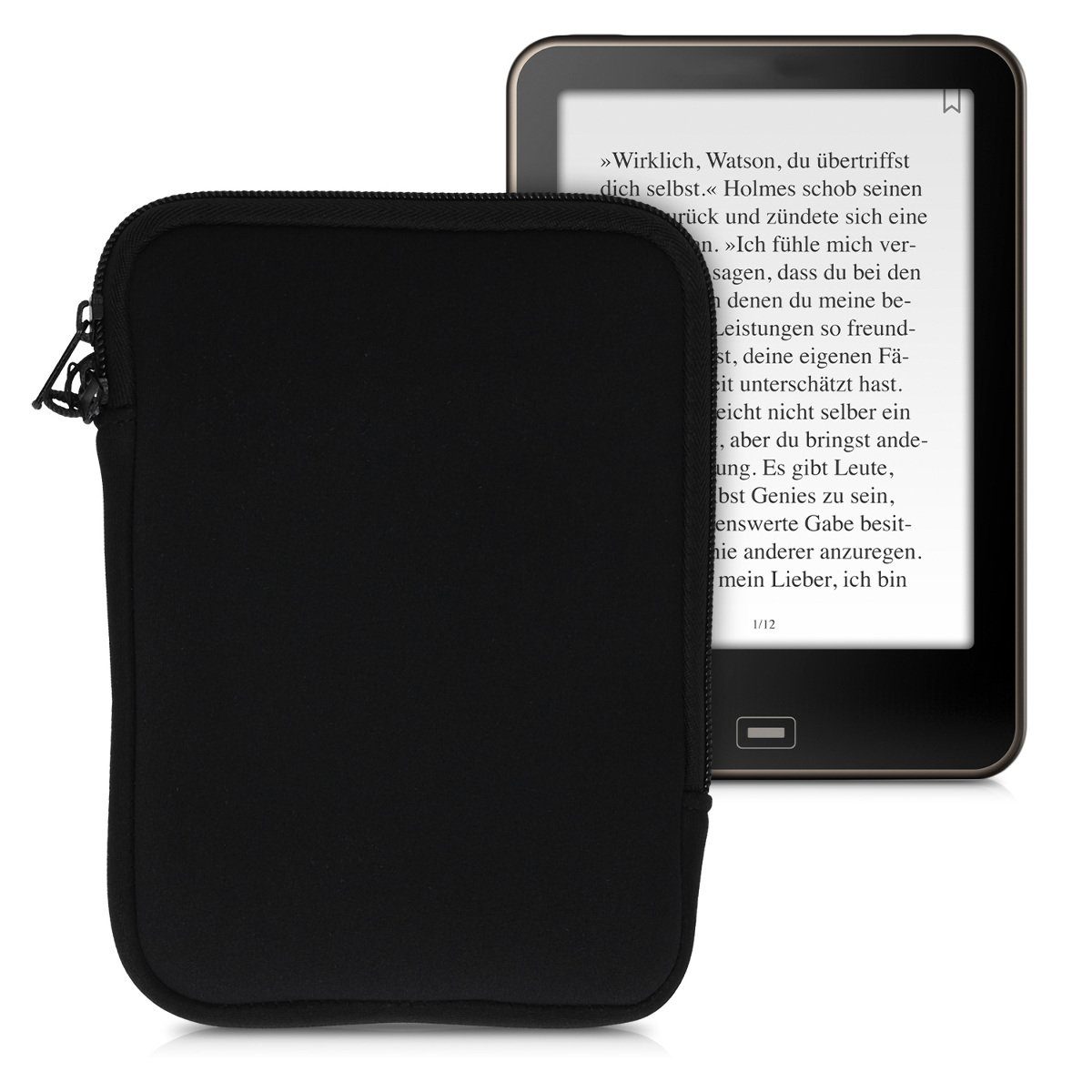 kwmobile EReaderHülle, Schutztasche für eReader Neopren Tasche