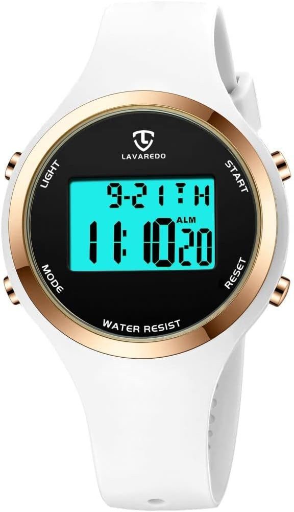 aswan watch mit Bandlängenanpassung Watch, Multifunktionale mit Kalender, Stoppuhr, Alarm und mehr, Kombiniert