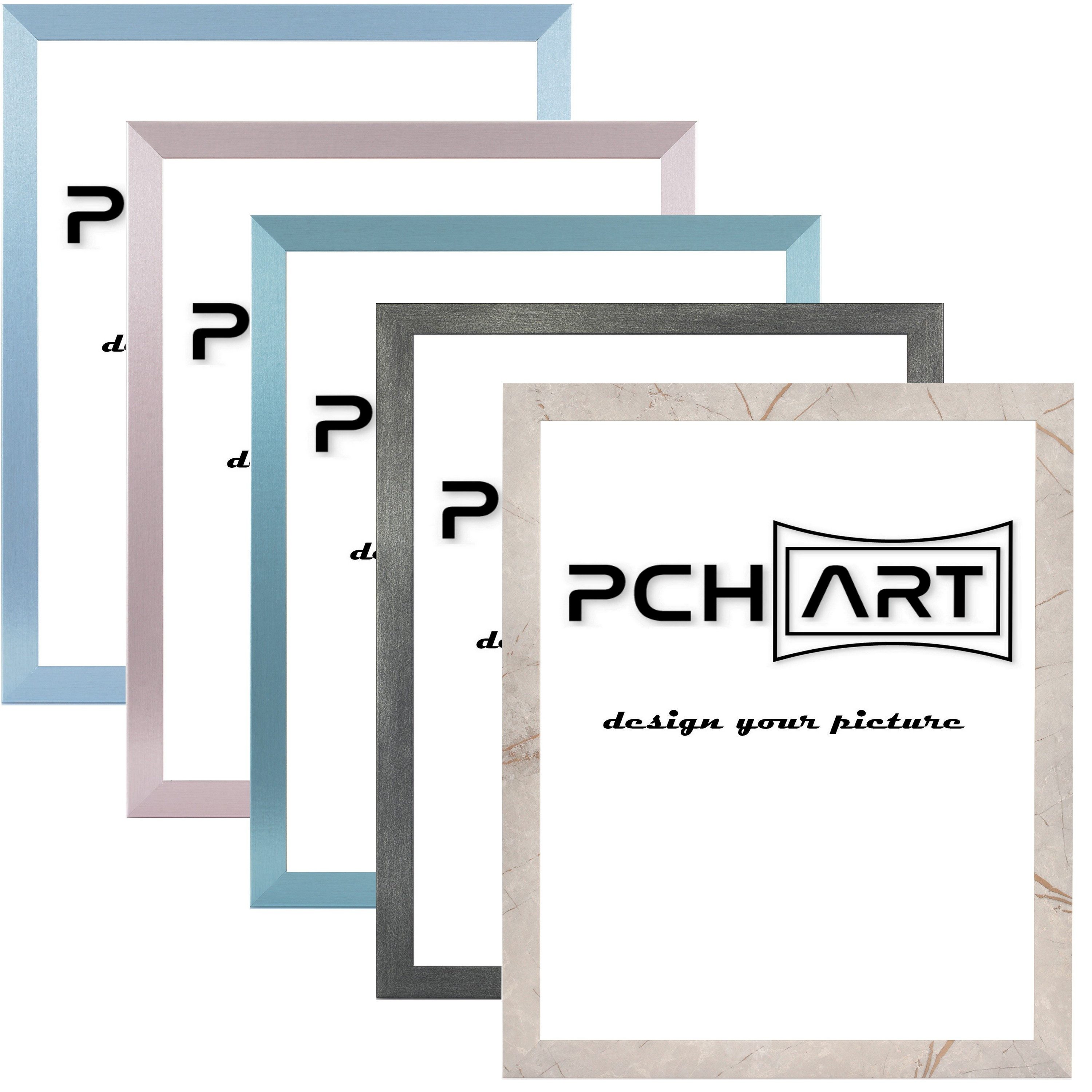 PCH[art] Bilderrahmen Rahmen New Alaya, In 5 Modernen Farben, Größe: 10x15 bis 90x120 cm, für 1 Bilder, Leiste mit hochwertiger Folie ummantelt