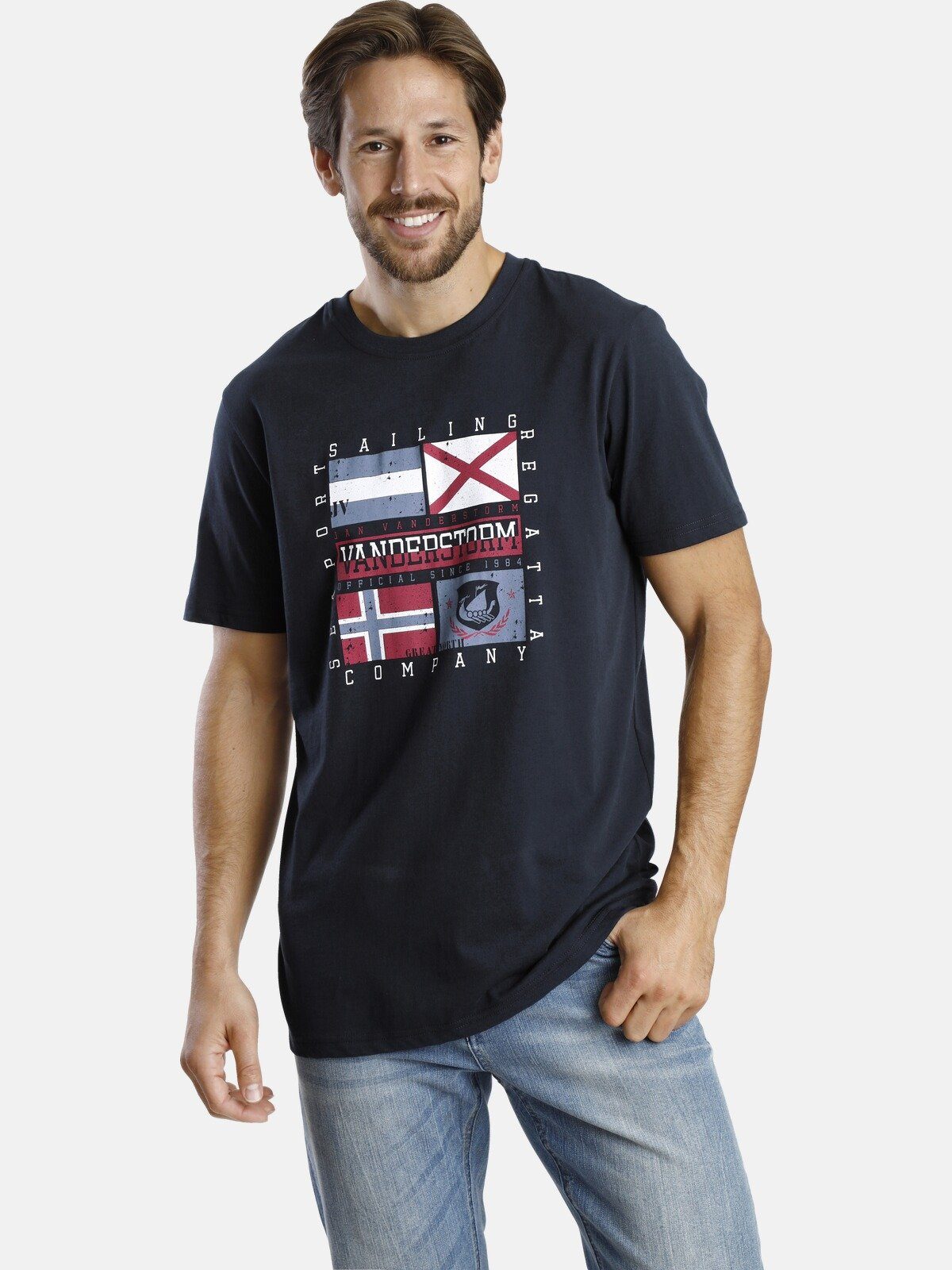Jan Vanderstorm T-Shirt PREBEN mit markantem günstig online kaufen