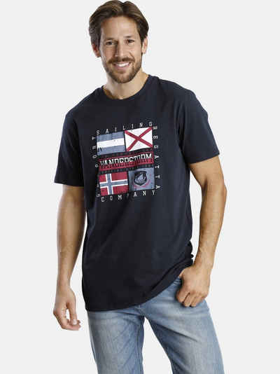 Jan Vanderstorm T-Shirt PREBEN mit markantem Print (2er-Pack)
