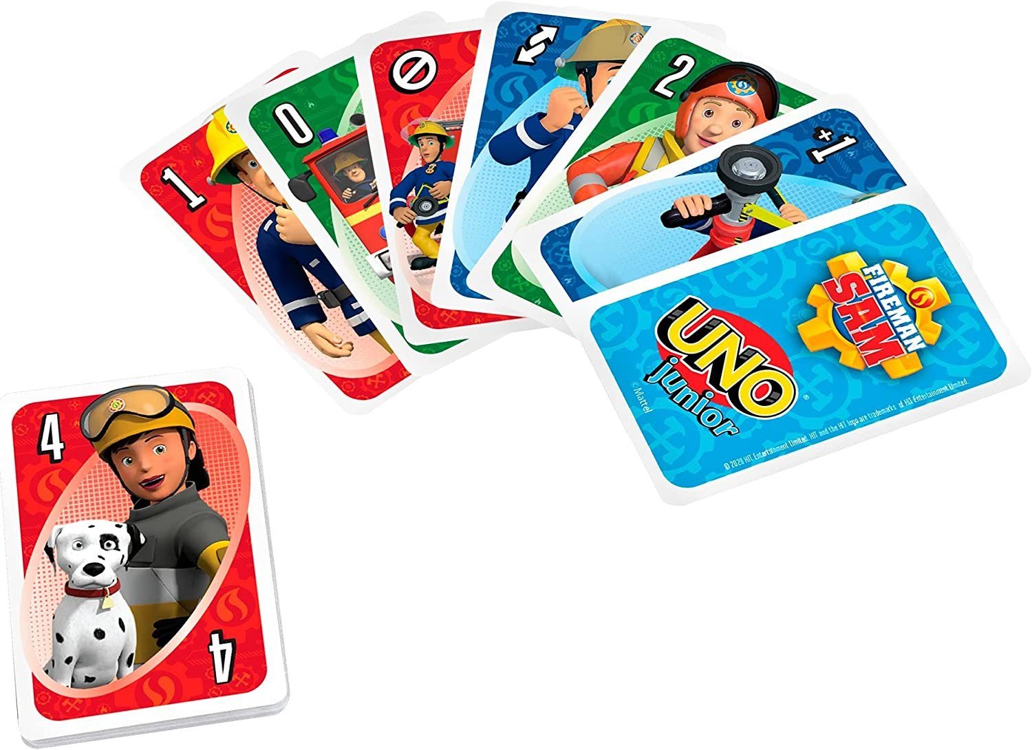 Winning Moves Spiel Feuerwehrmann Sam Kartenspiel-Set - UNO + Top Trumps, Kartenspiel