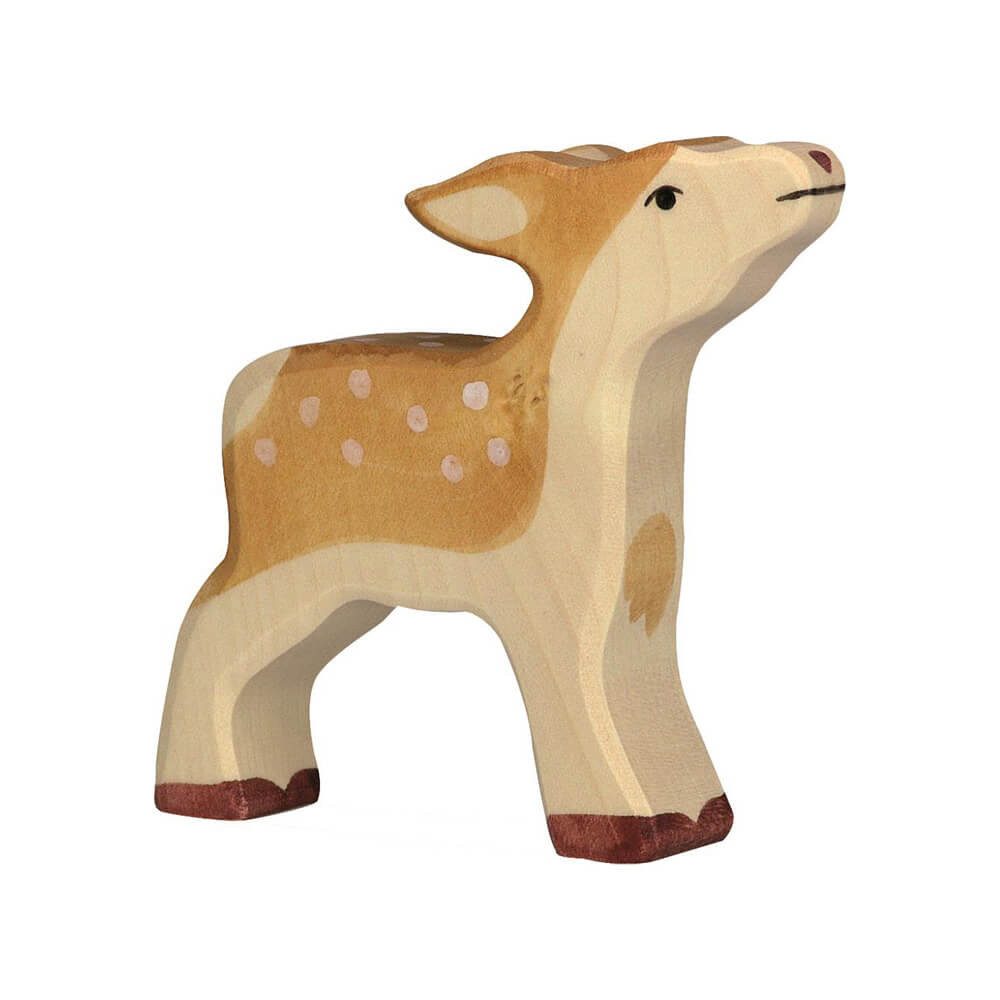 Holztiger Spielfigur HOLZTIGER Kitz aus Holz