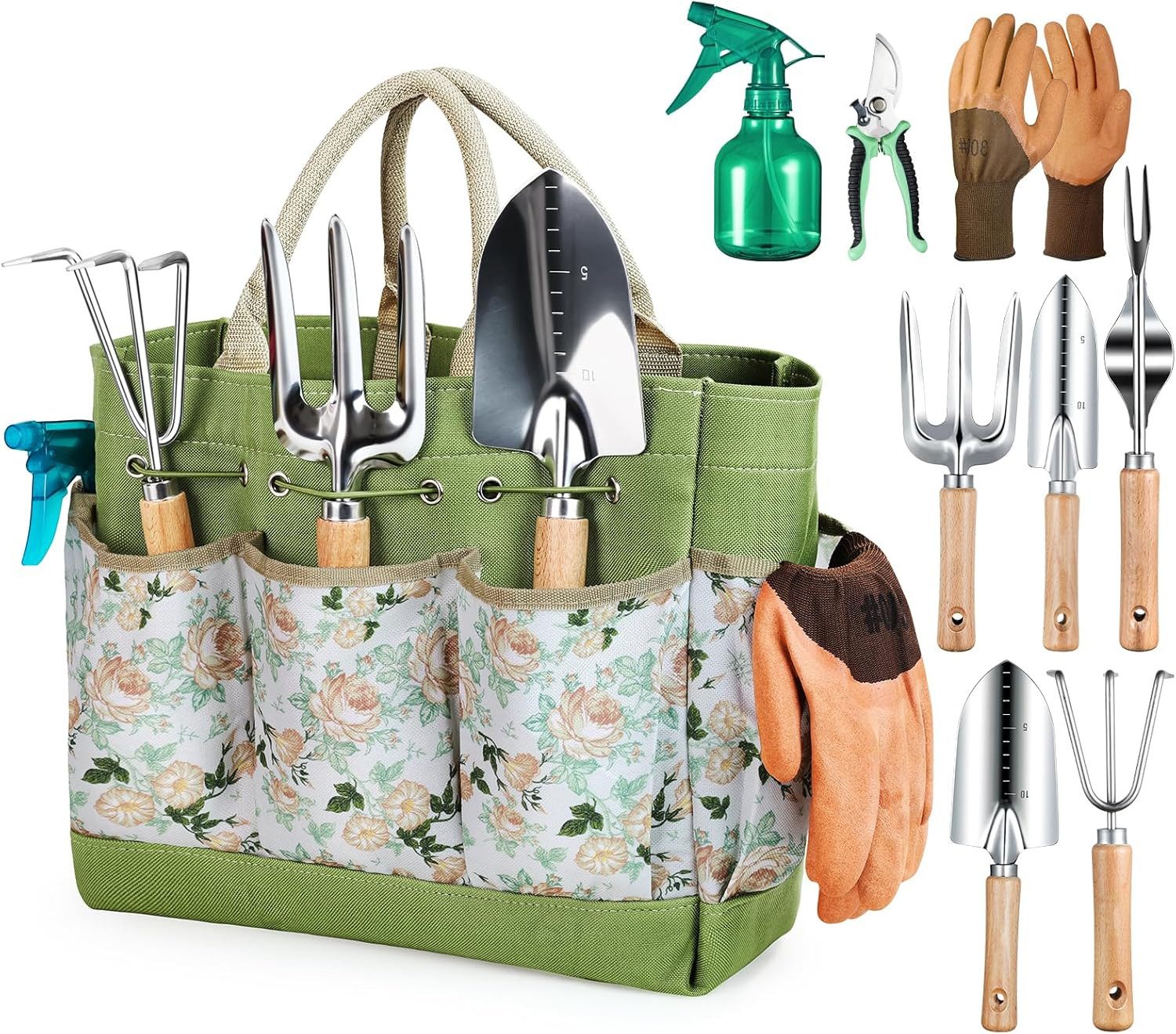 ibettertec Gartenpflege-Set Gartenwerkzeugset Gartengeräte Gartenwerkzeug, günstig online kaufen