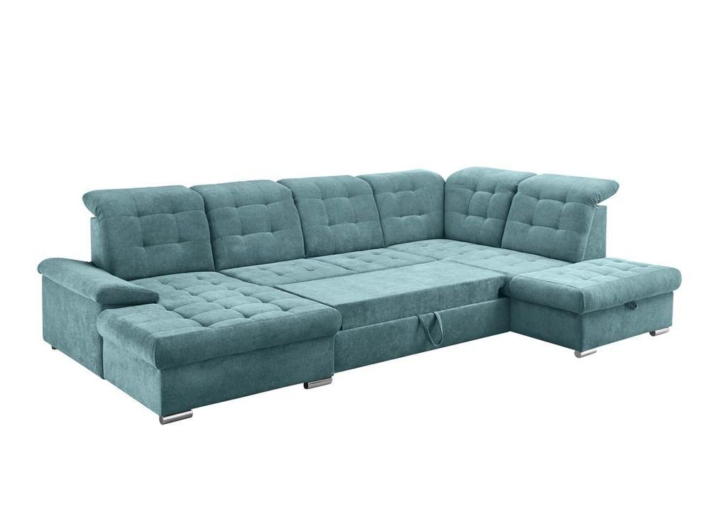 Sofagarnitur x 235 Wohnlandschaft, 352 cm Grün DESIGN Wohnlandschaft ED Kidman Polstergarnitur EXCITING