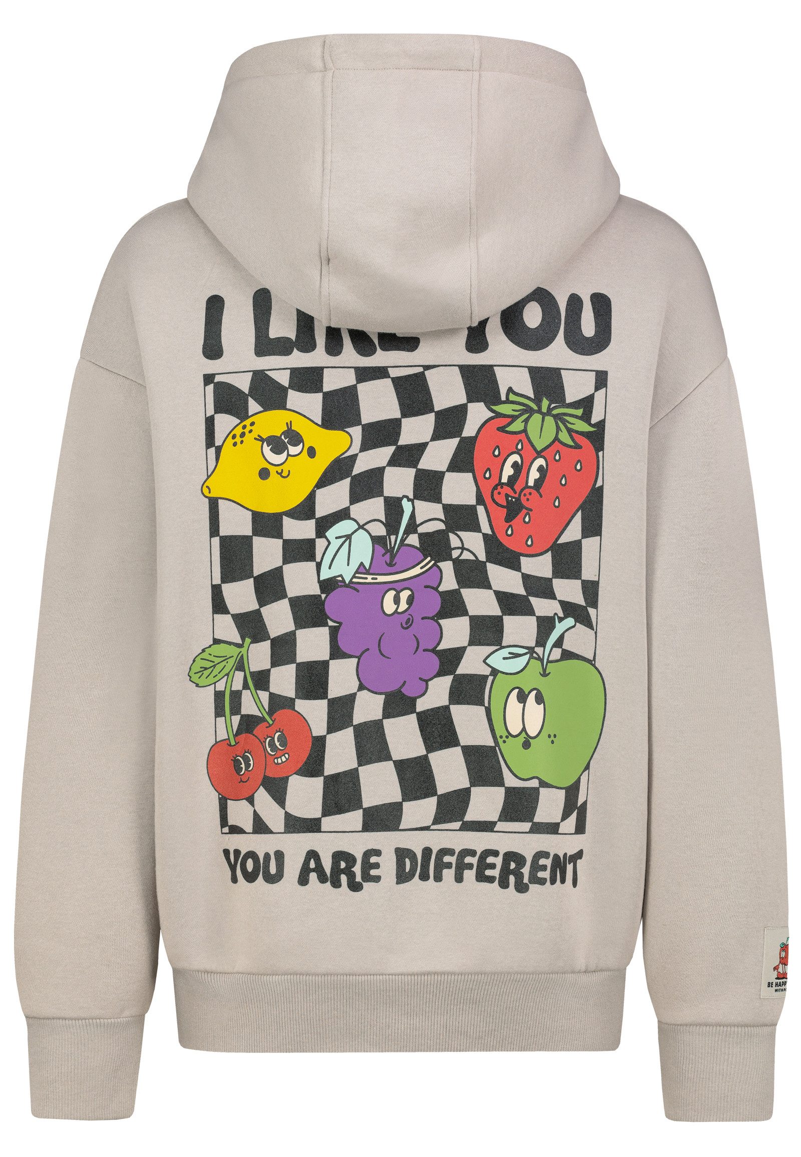 SUBLEVEL Hoodie mit Frucht-Motiv und Schriftzug günstig online kaufen