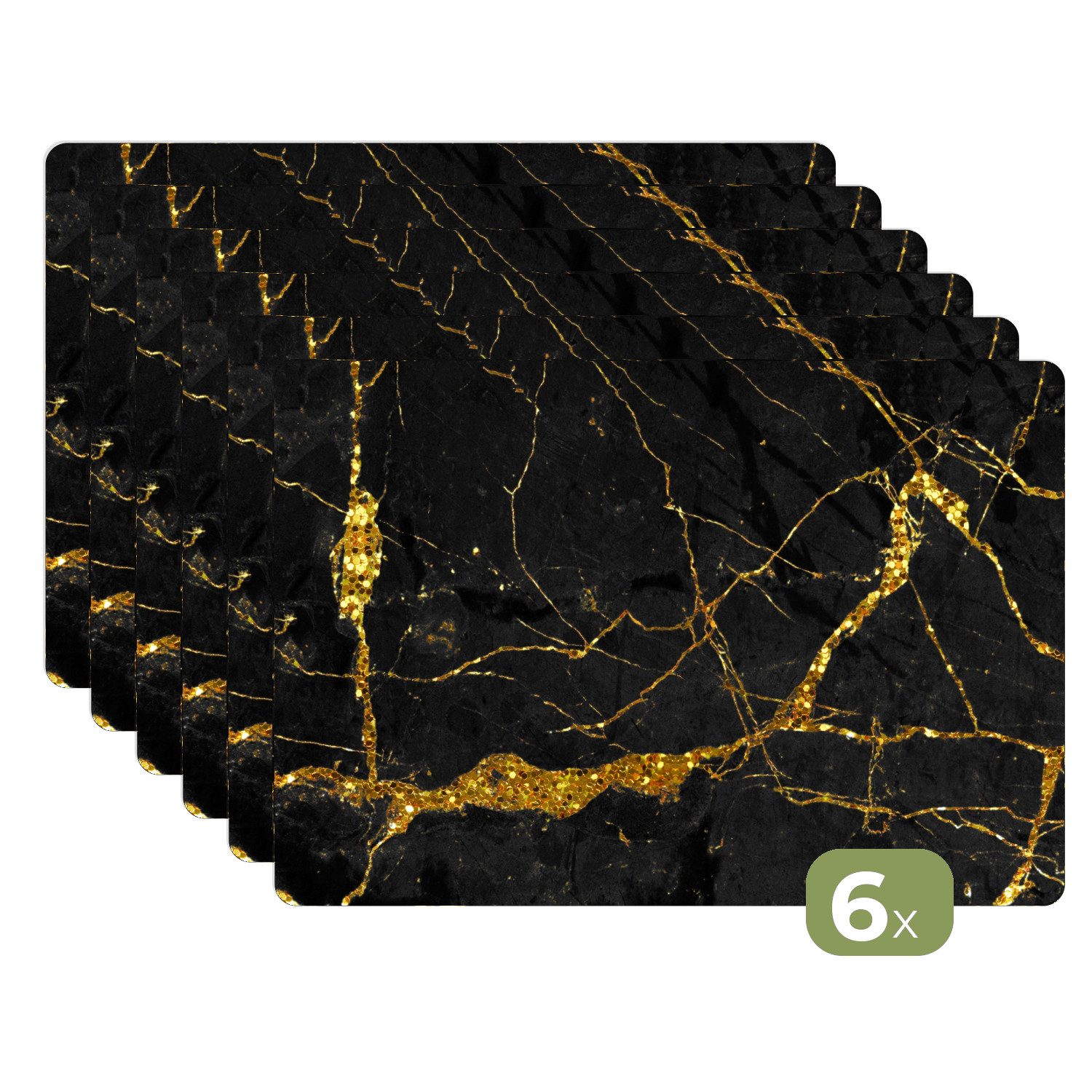 MuchoWow Platzset Marmor - Gold - günstig online kaufen