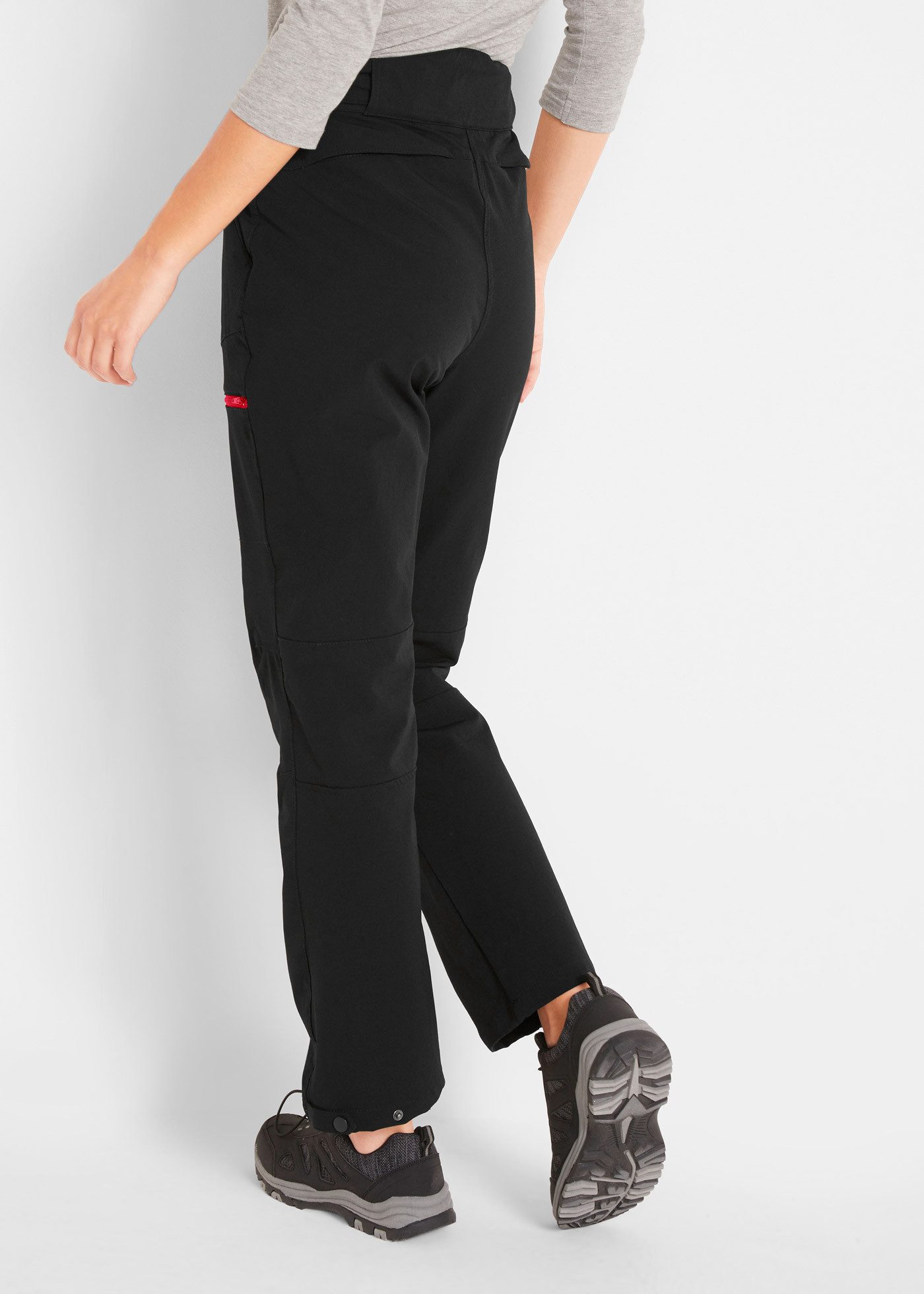 bonprix Softshellhose aus Stretch-Material, wasserabweisend, Regular Fit, mit Taschen