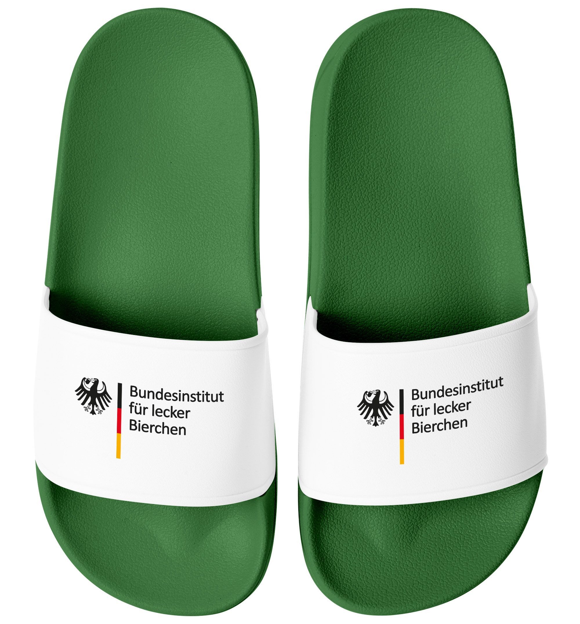 MoonWorks Badeschlappen Badelatschen Unisex mit Aufdruck Bundesinstitut für günstig online kaufen