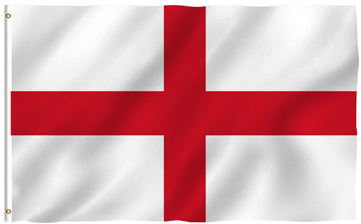 Flagge England Flagge mit Ösen Fahne 150x90 Metalösen Wetterfest Fahnenmast
