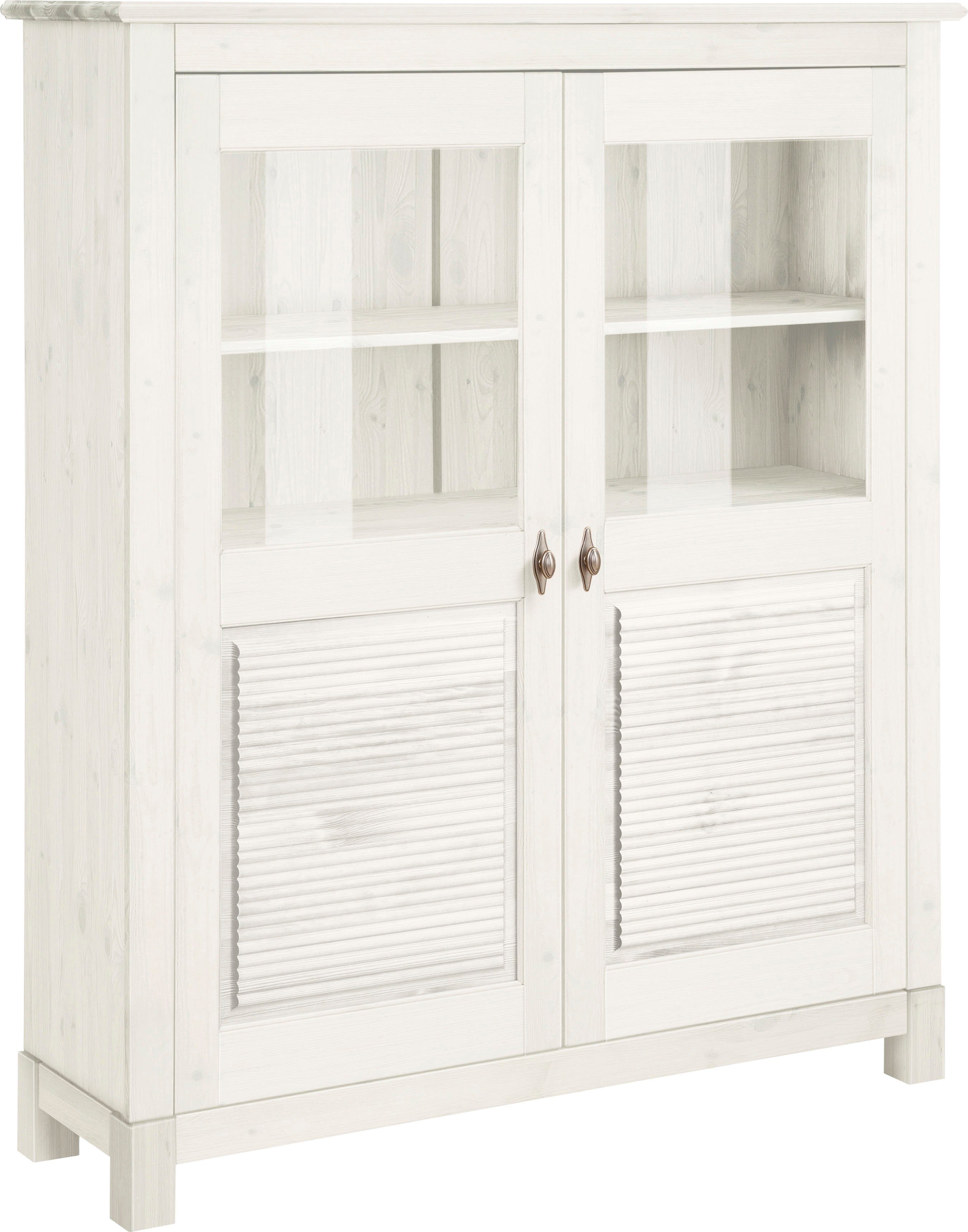 Home affaire Highboard Rauna, Vitrine, Breite 111,6 cm, aus massiver Kiefer günstig online kaufen