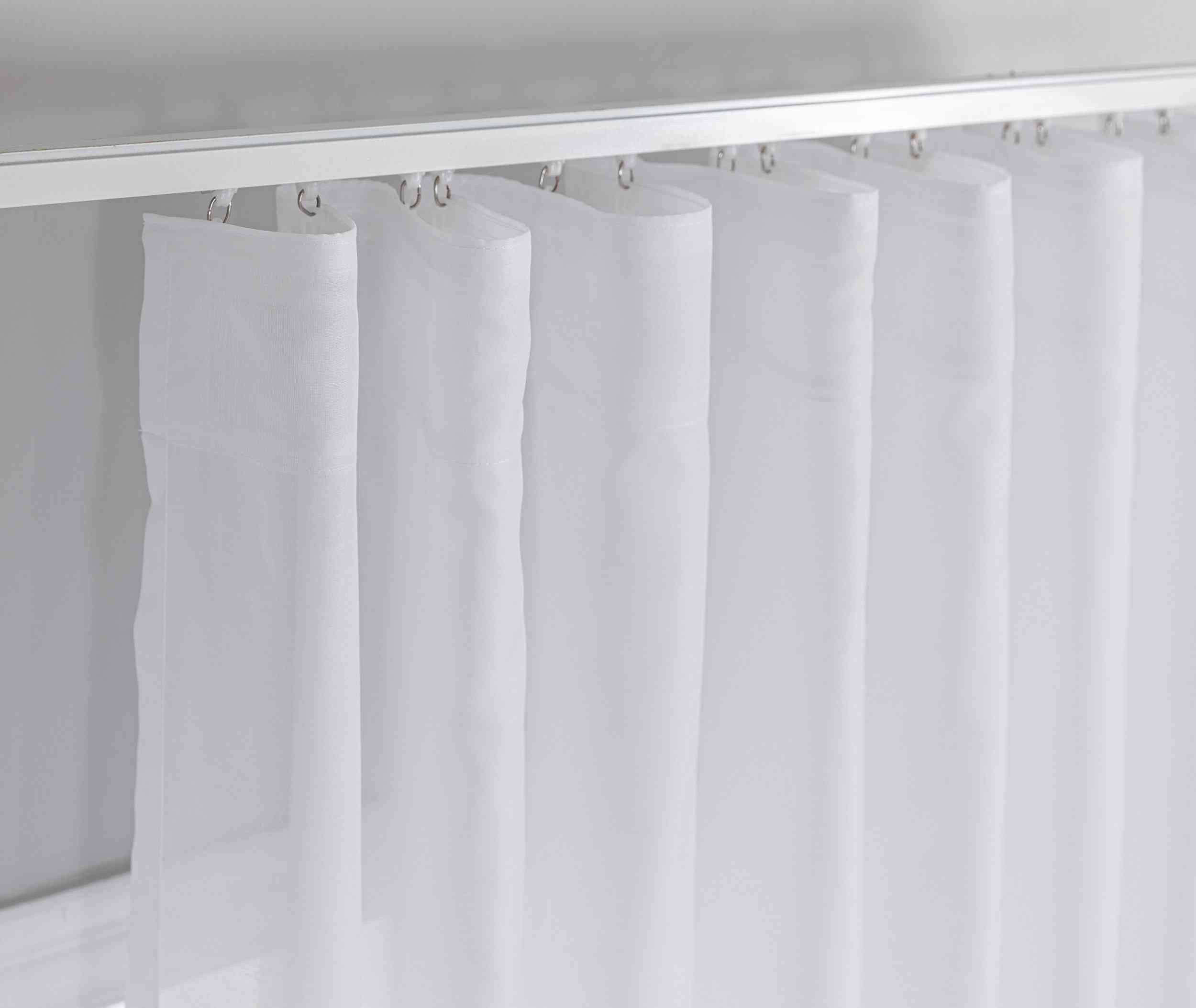 Gardinenbox Vorhang (3 St), Multifunktionsband, blickdicht, Cationic, 2 Vorhänge Leinenoptik, 1 Gardine Voile Batist 2025100-110S1