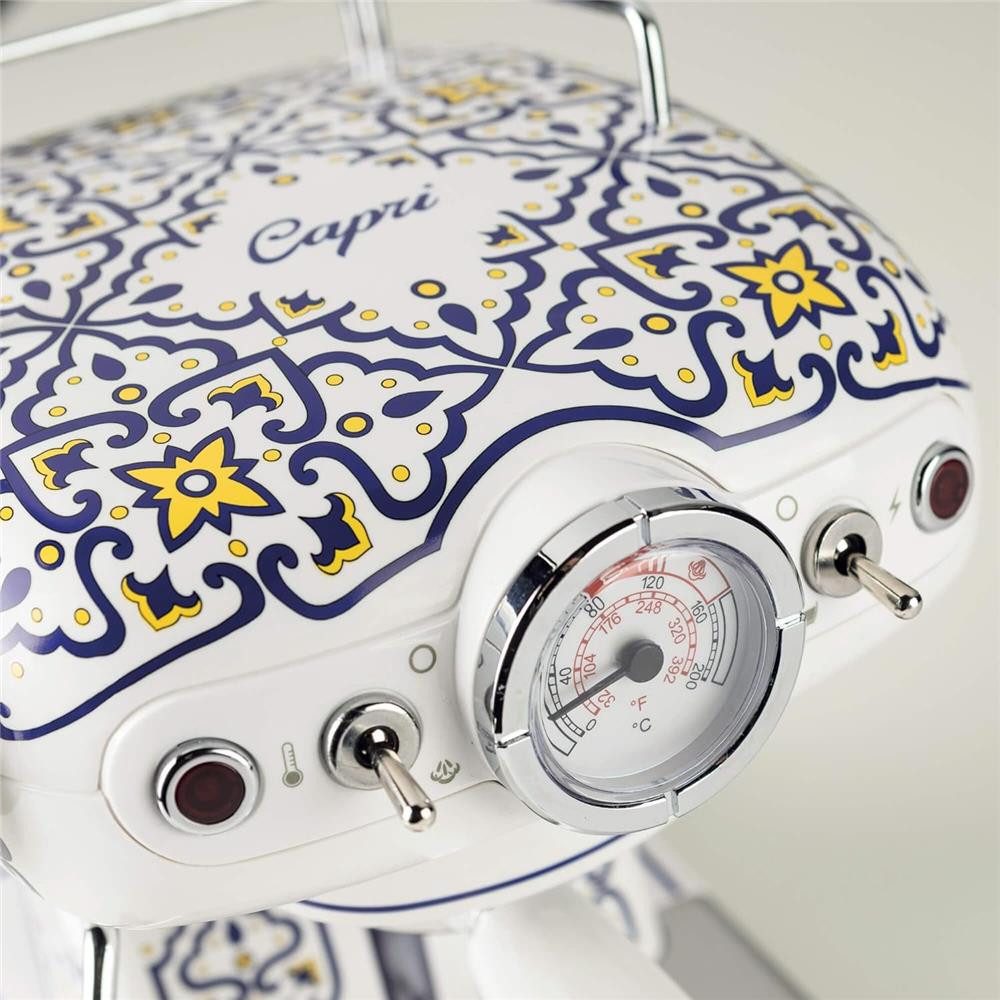 Ariete Espressomaschine 1389 Capri, für Kaffeepulver und Pads 850W blau weiß