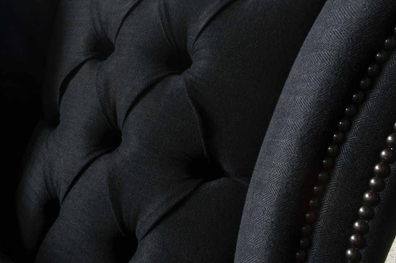 JVmoebel Sessel Textil Europe 1 Sitz, Sofa Sessel In Made Couch Design Polster Chesterfield