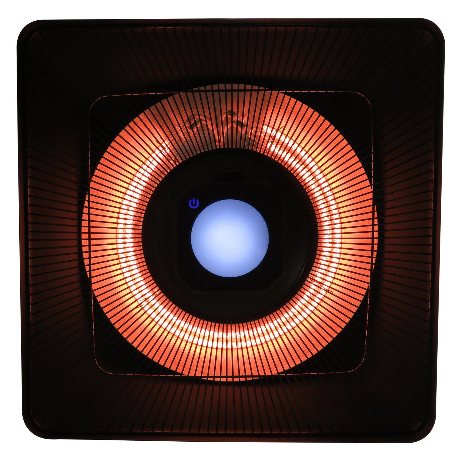 Outsunny Heizstrahler LED 2000 W, mit 25H Heizstrahler cm Fernbedienung 43B x Terrassenstrahler x 43L Beleuchtung
