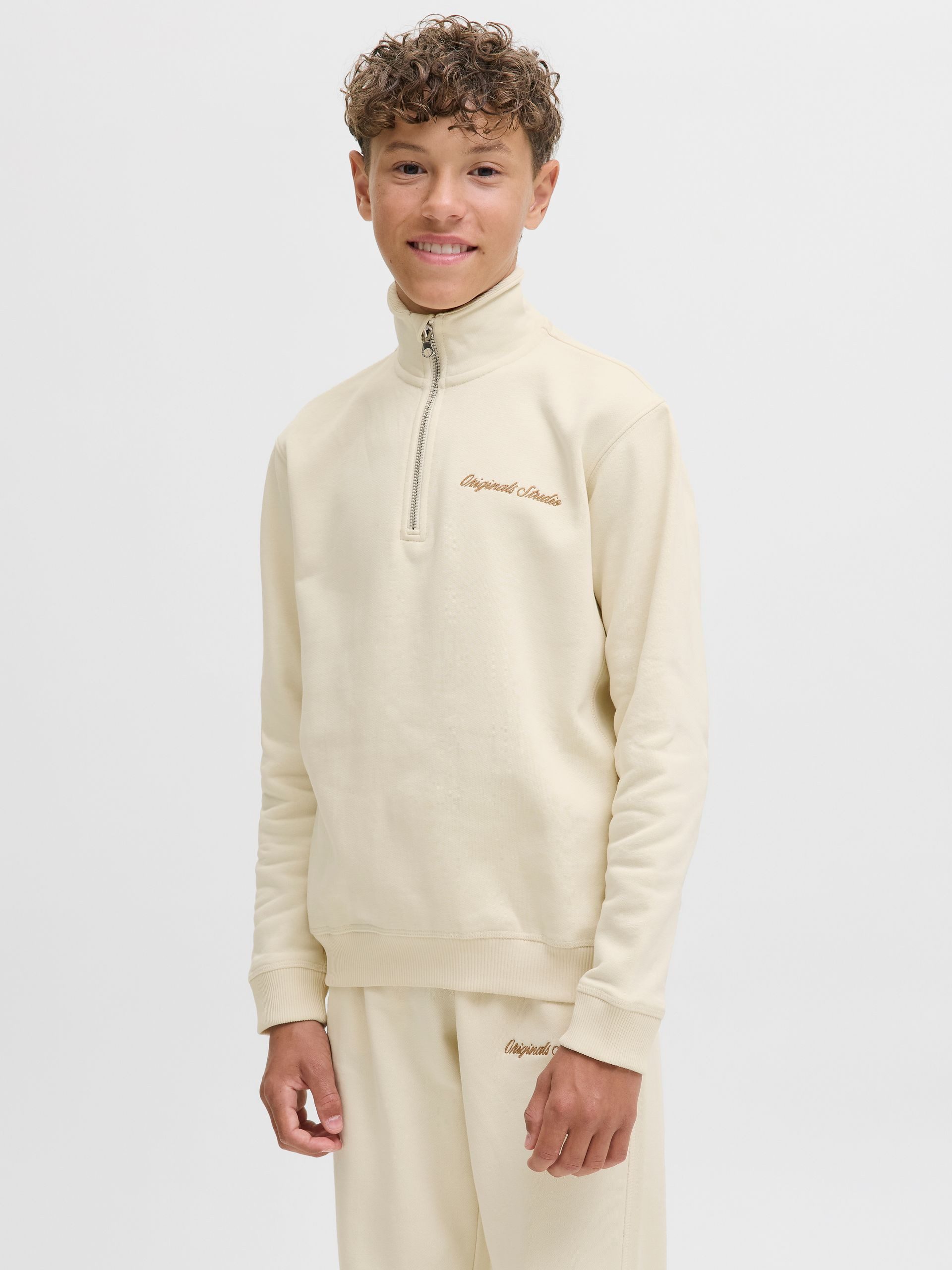 Jack & Jones Junior Sweatshirt JORNORREBRO EMB SWEAT HIGH NECK JNR