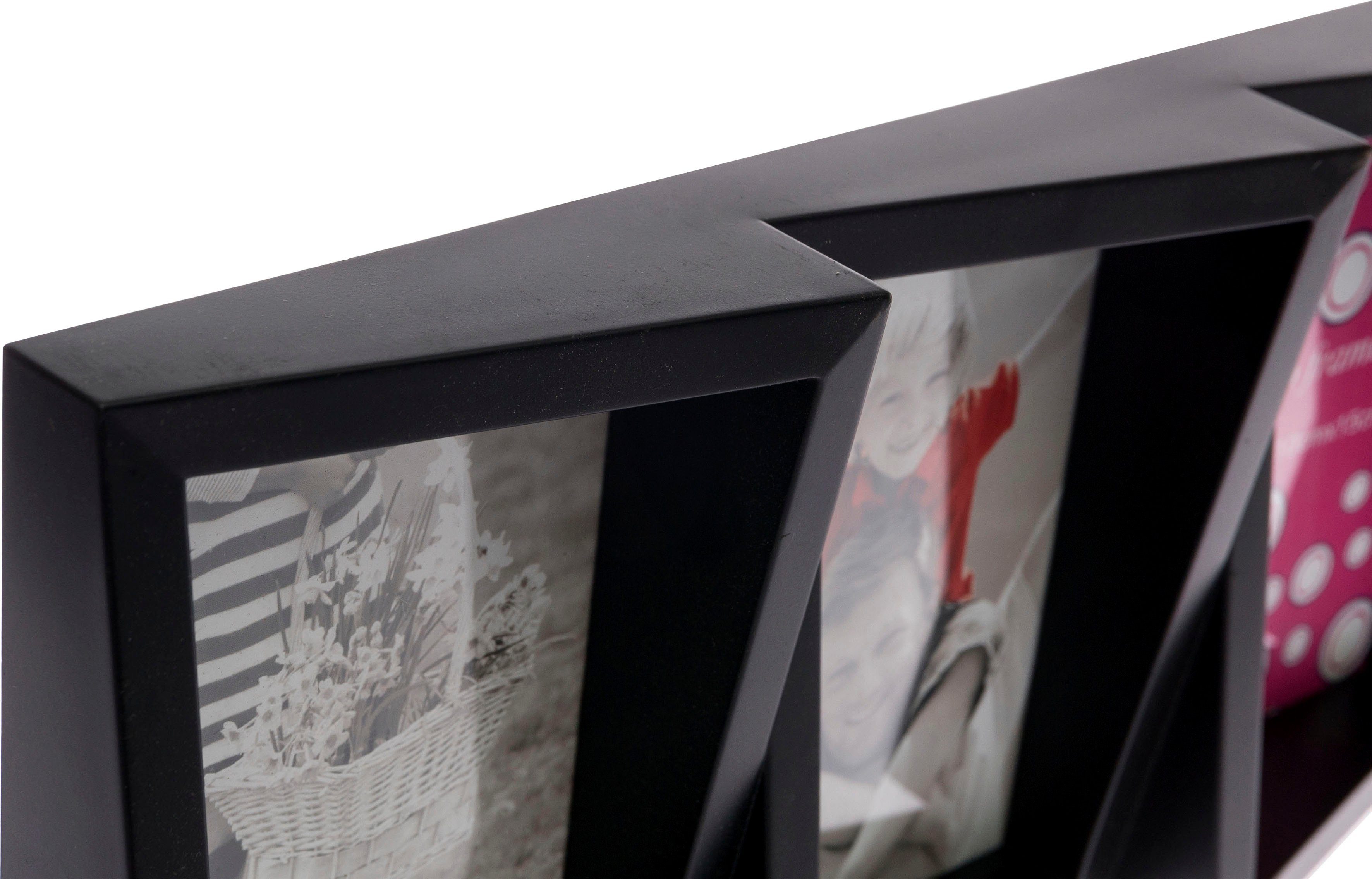 Myflair Möbel & Accessoires Bilderrahmen Tora, Fotorahmen, 10x15 Schwarz cm Bildformat modern