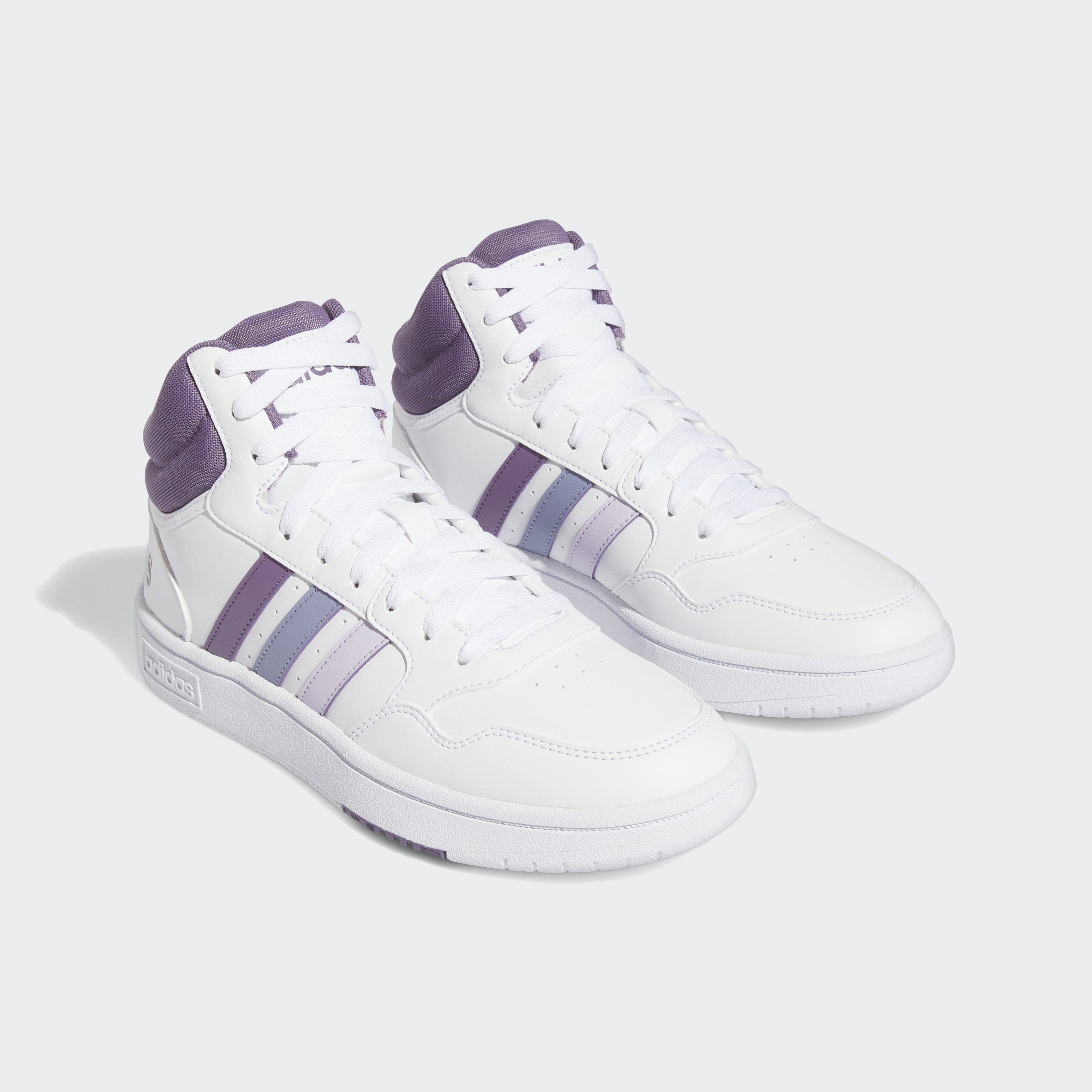 Violet Sneaker Silver Dawn White Cloud / Silver adidas Sportswear / HOOPS MID 3.0