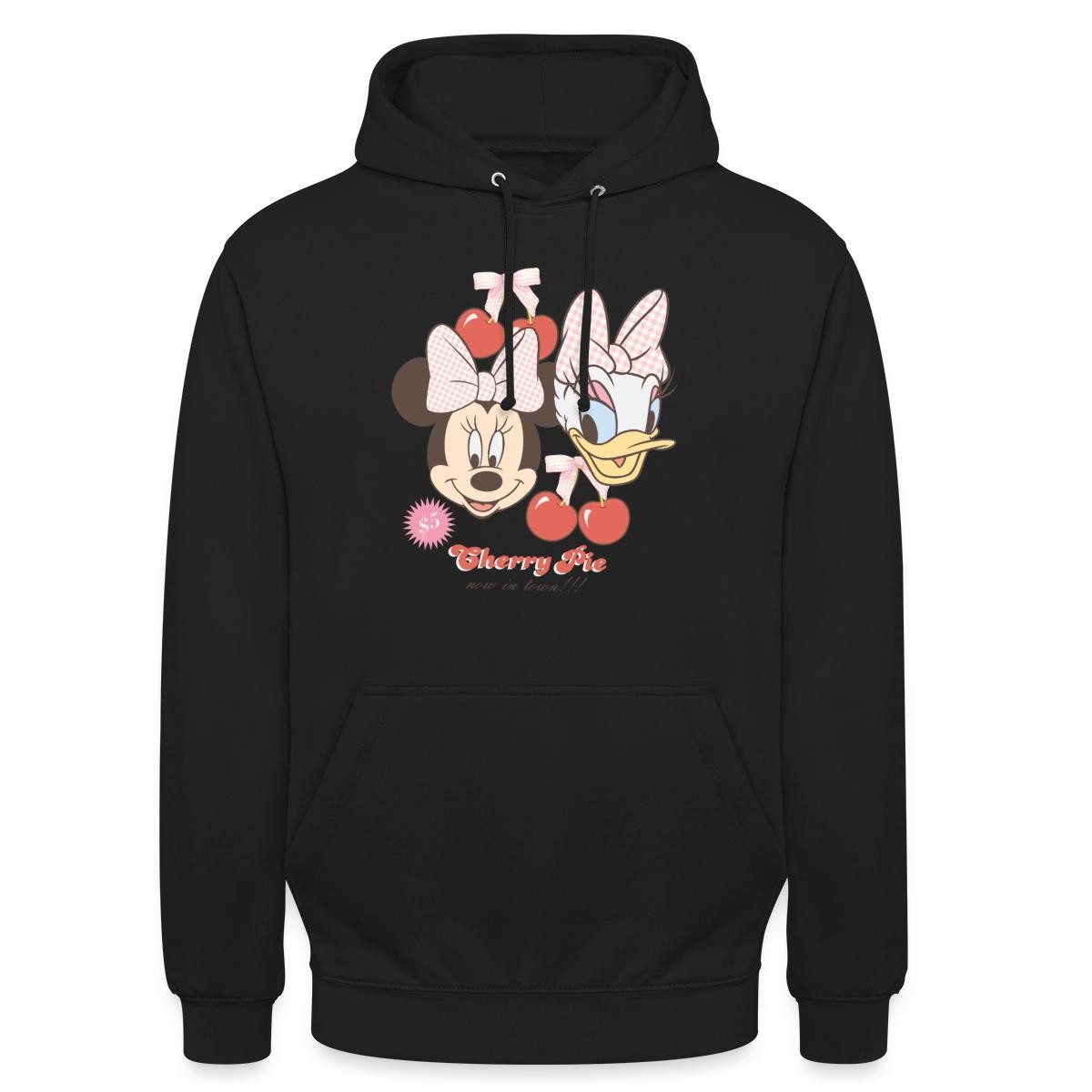 Spreadshirt Hoodie Mickey & Minnie Cherry Pie Minnie & Daisy Unisex Hoodie (1-tlg)