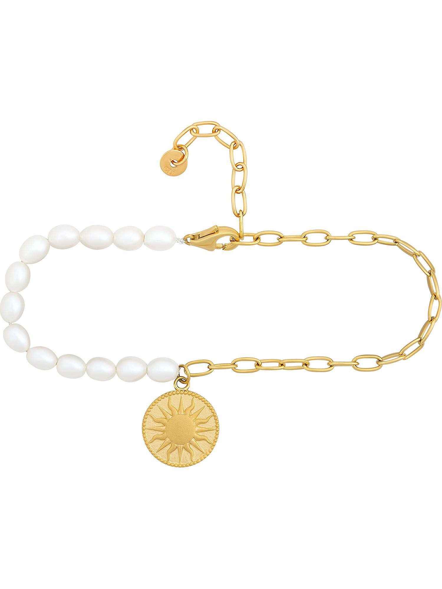 CAÏ Silberarmband Caï Damen-Armband 925er Silber Süßwasserperle Mond, Modern