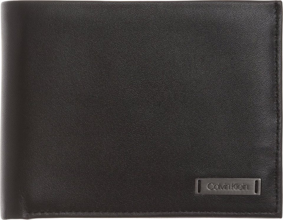 Calvin Klein Geldbörse SMOOTH W PLAQUE SMOOTH W PLAQUE 5 CC COIN, in  schlichter Optik