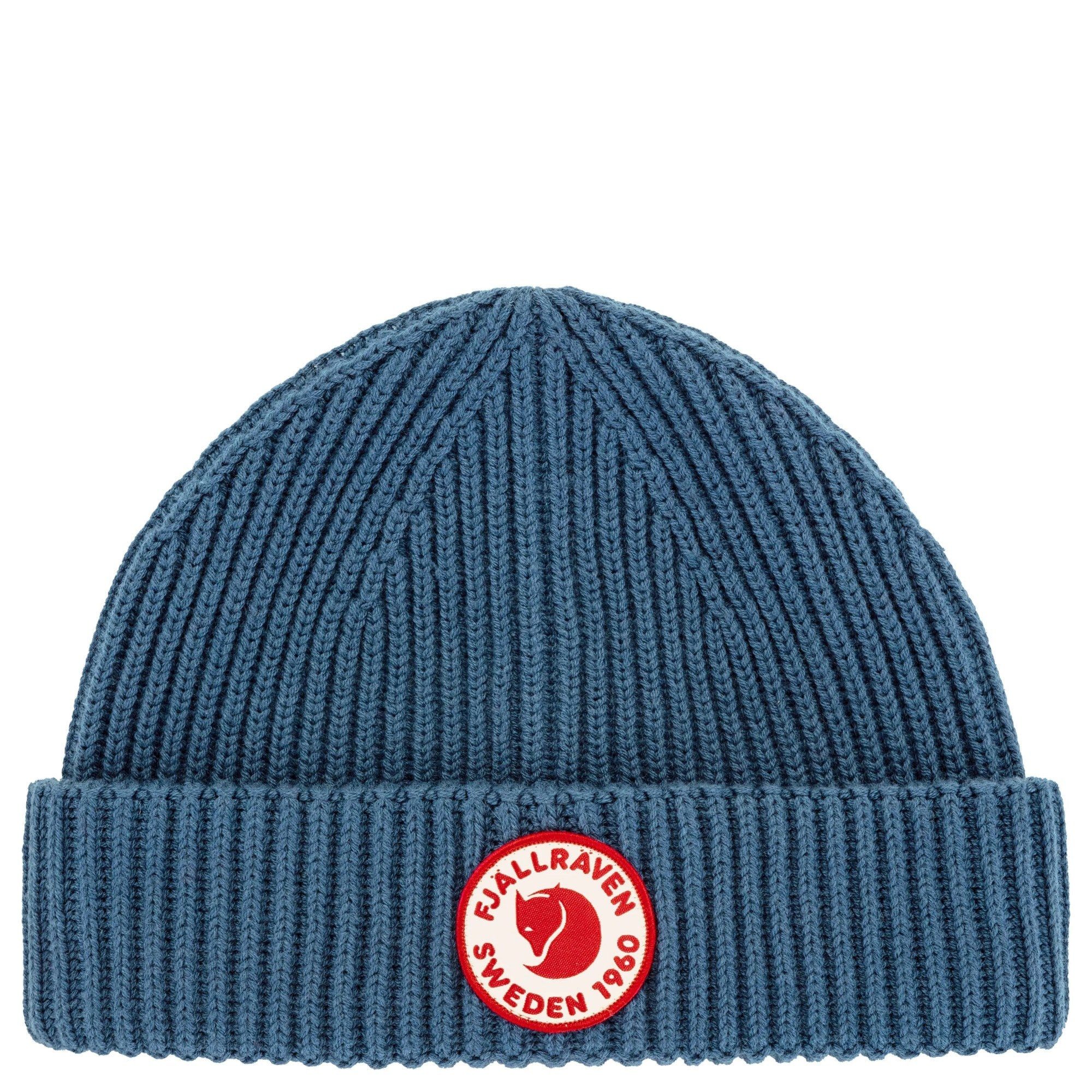 Fjällräven Strickmütze Lite Logo Hat - Mütze (indigo blue) günstig online kaufen
