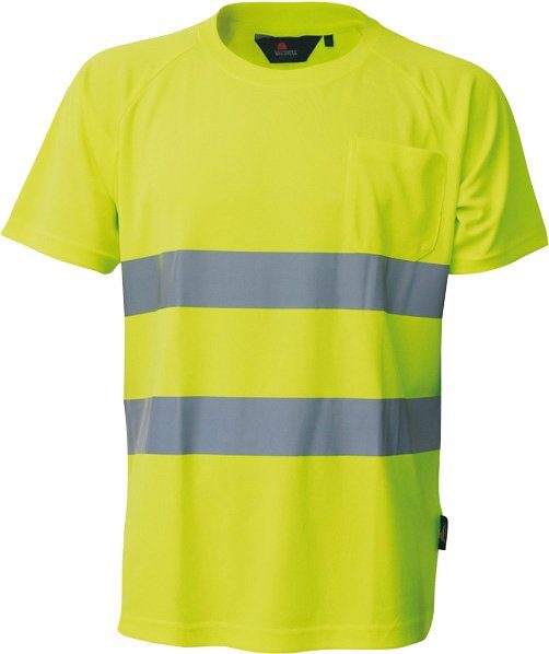 Herock T-Shirt hochwertiges horizontale horizontale 2HOR Hochsichtbar Körper dem Streifen auf - Hochsichtbar 2 Reflex-Streifen, 2 mit Reflexmaterial