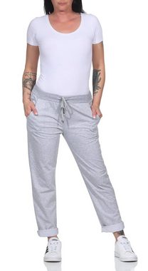 CLEO STYLE Jogginghose Damen Jogginghose 4030 34-38 Hellgrau