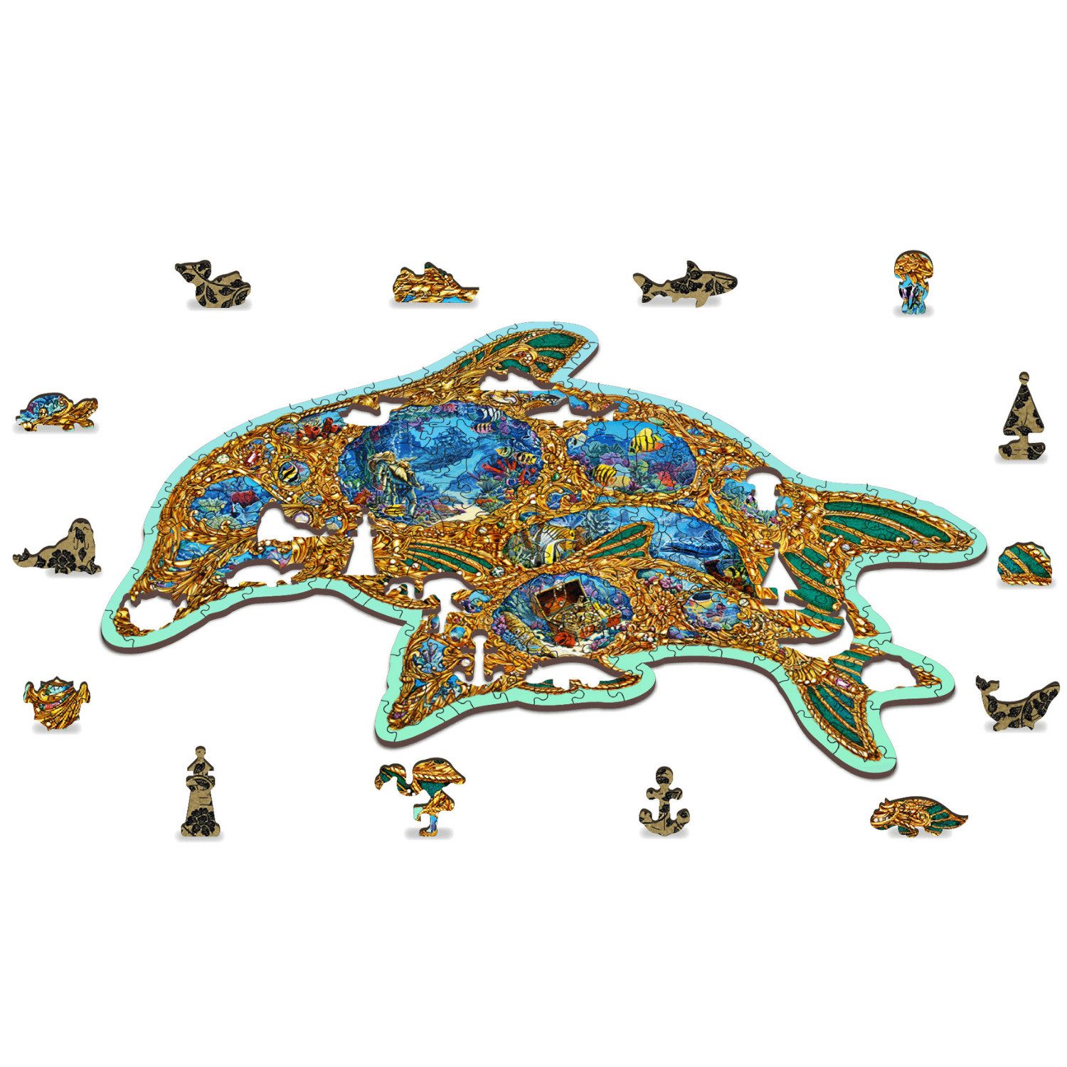 Wooden City Puzzle WoodenCity Juwelen des Meeres Puzzle 250 Holzpuzzle, 250 Puzzleteile