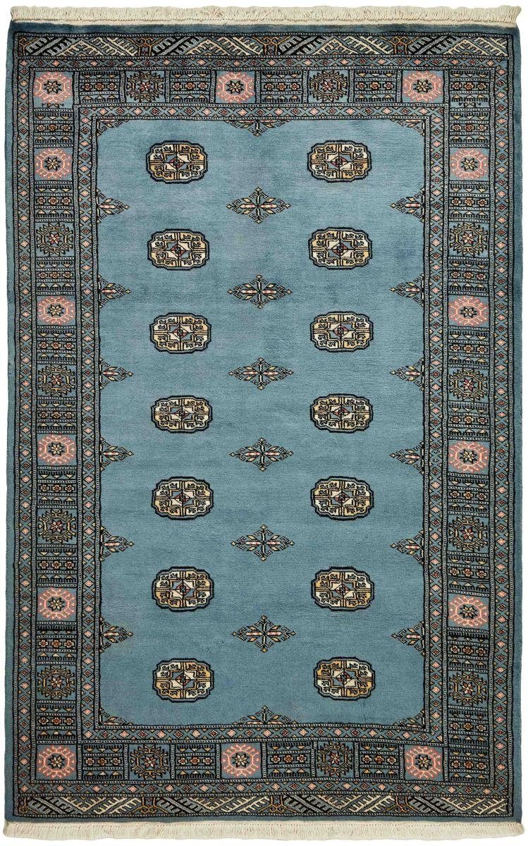 Orientteppich Pakistan Buchara 2ply 126x198 Handgeknüpfter Orientteppich, Nain Trading, rechteckig, Höhe: 8 mm | Kurzflor-Teppiche