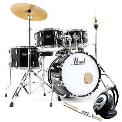 Pearl Drums Schlagzeug Roadshow 18 mit Kopfhörer und Sticks