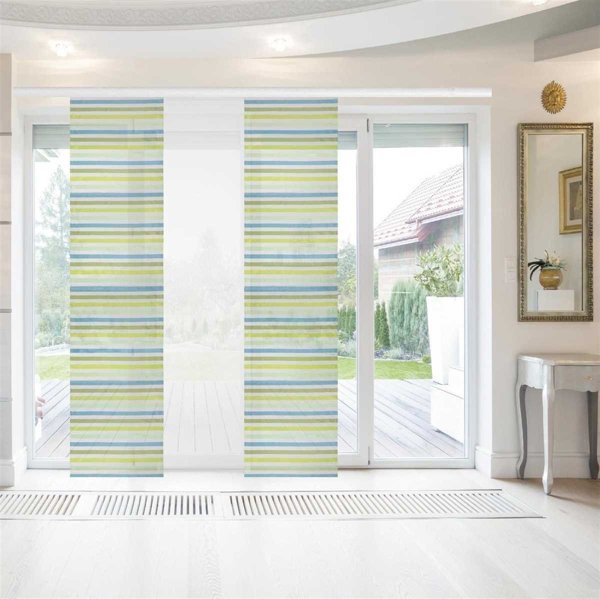 Bestlivings Vorhang (3 St), Klettband, Transparente Schiebegardine mit Klettband