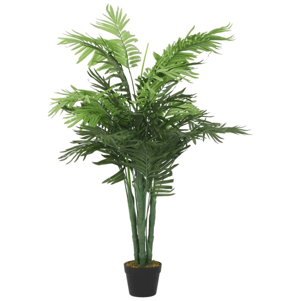 Künstliche Zimmerpflanze Palme Künstliche Pflanzen 28 Blätter 120 cm Grün